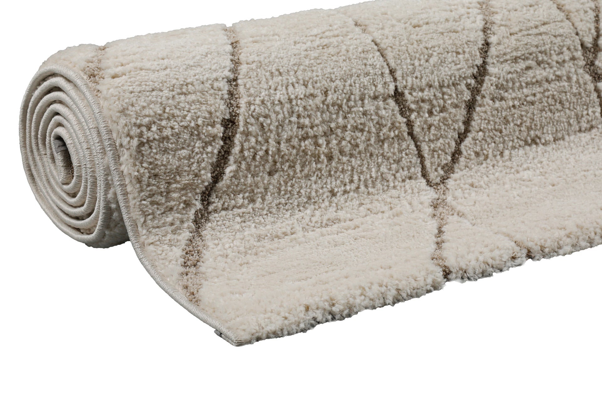 Kurzflor Teppich Creme Beige "Pelle" WECONhome