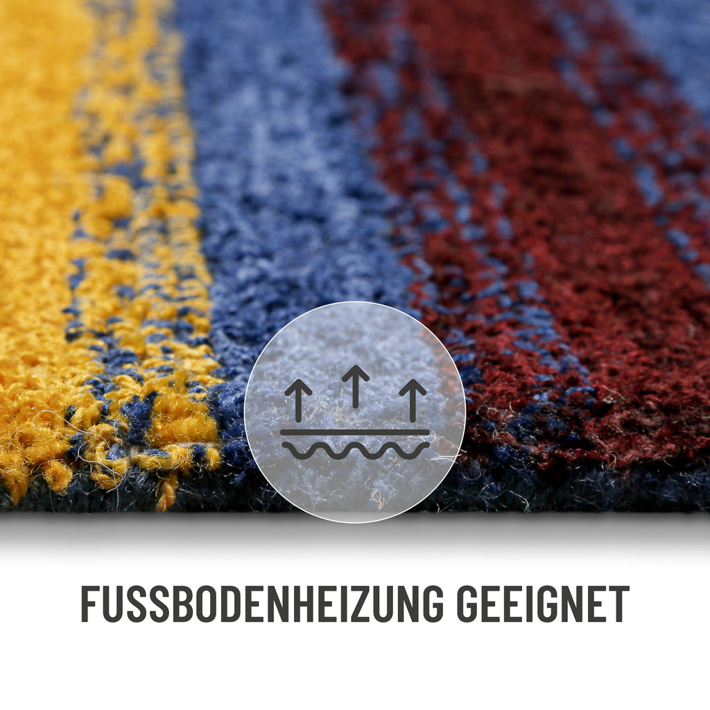 Kurzflorteppich Multi "Petrol" WECONhome