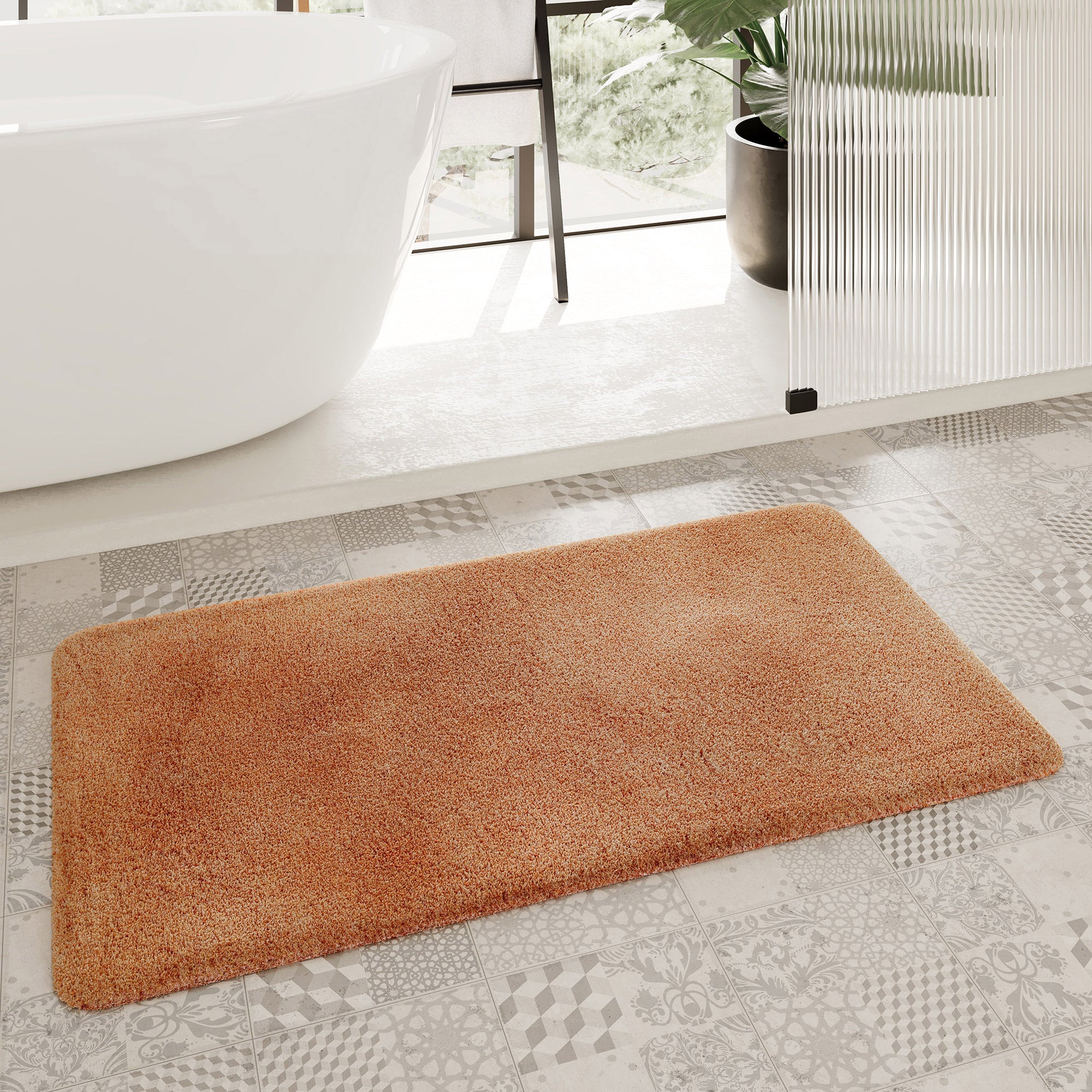 Badteppich Terracotta Orange "Porto Azzurro" Homie Living