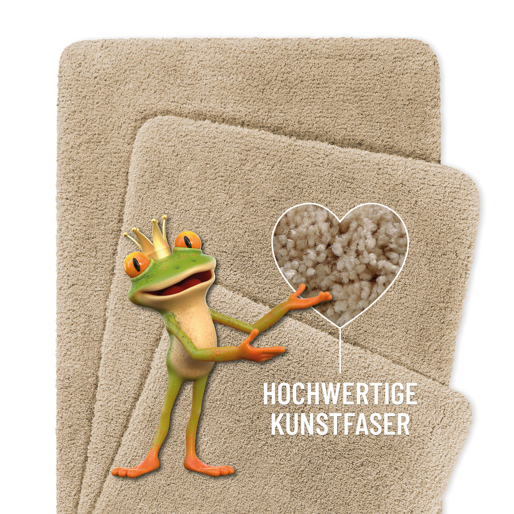 Badteppich Cappuccino Beige "Porto Azzurro" Homie Living