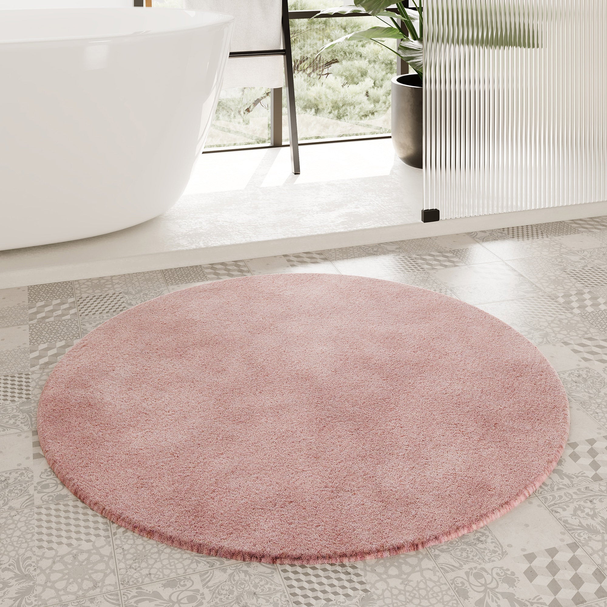 Badteppich Puder Rosa "Porto Azzurro" Homie Living