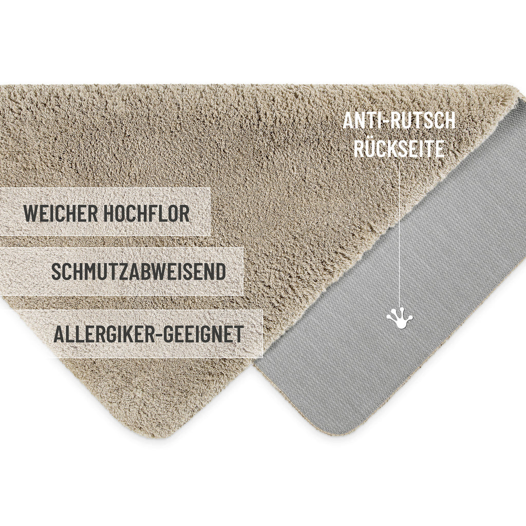 Badteppich Hell Taupe "Porto Azzurro" Homie Living