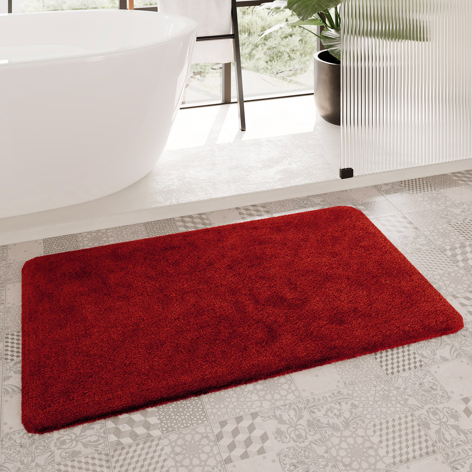 Badteppich Kamin Rot "Porto Azzurro" Homie Living