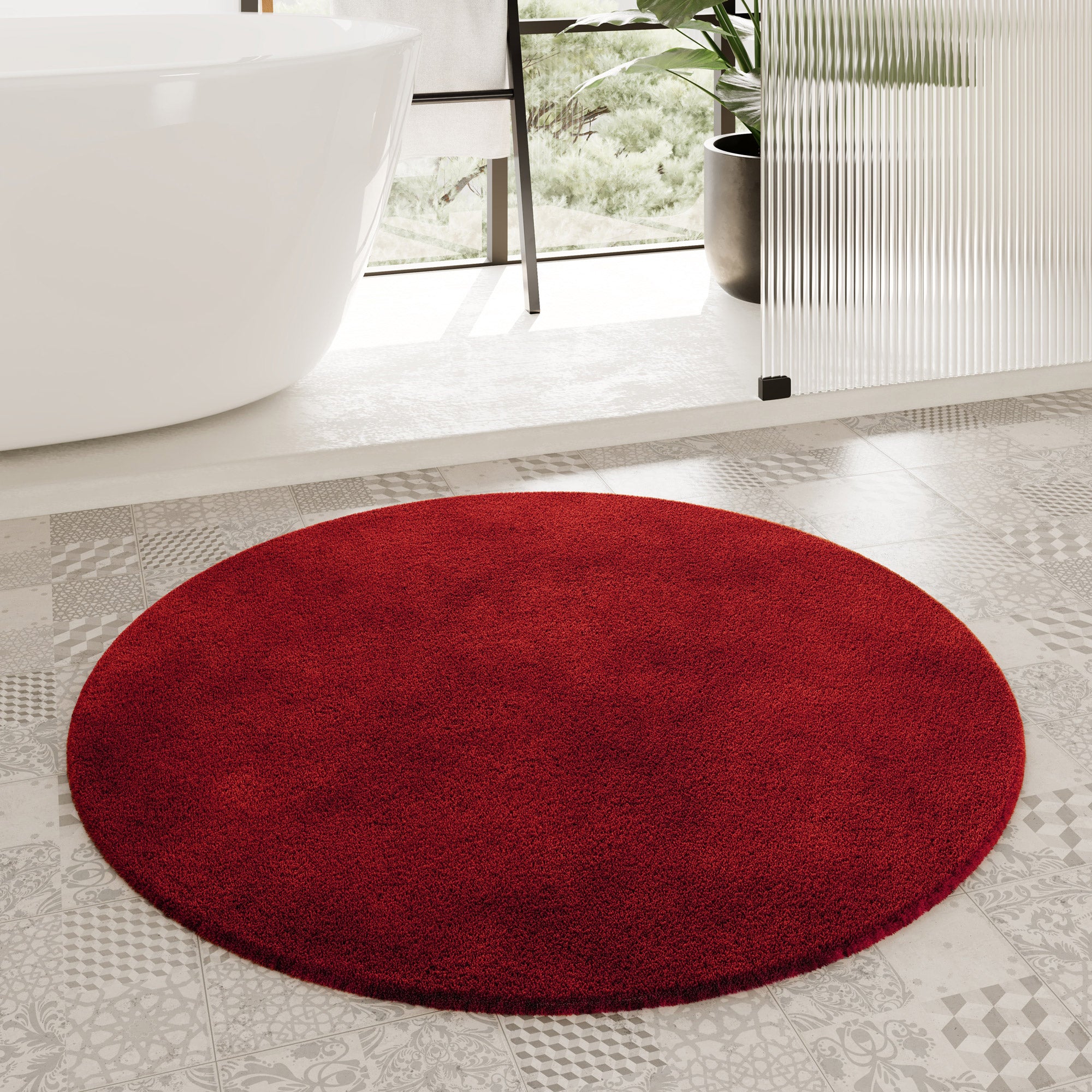 Badteppich Kamin Rot "Porto Azzurro" Homie Living