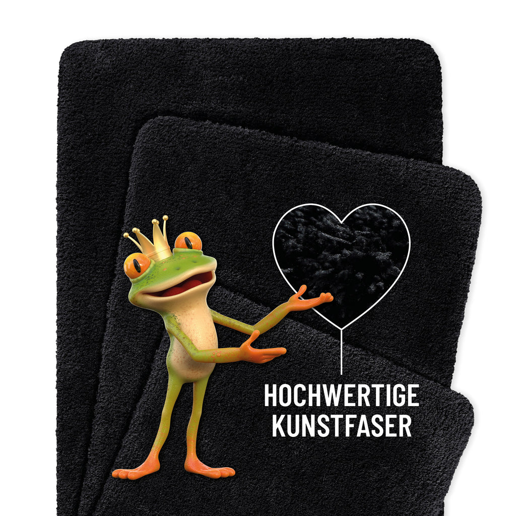 Badteppich Anthrazit Schwarz "Porto Azzurro" Homie Living
