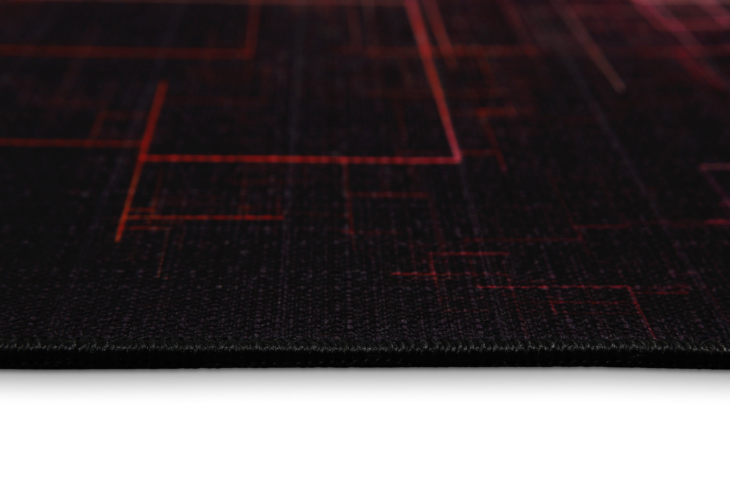 Gewebter Gamerteppich bedruckt Schwarz Multi "Quantum Warp" WECONhome