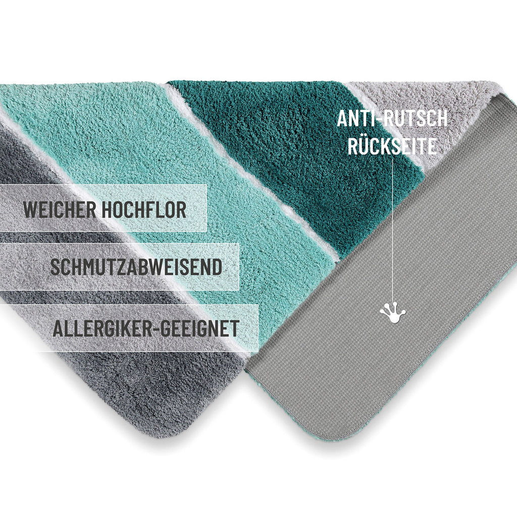 Badteppich Türkis Blau "Rio Marina" Homie Living