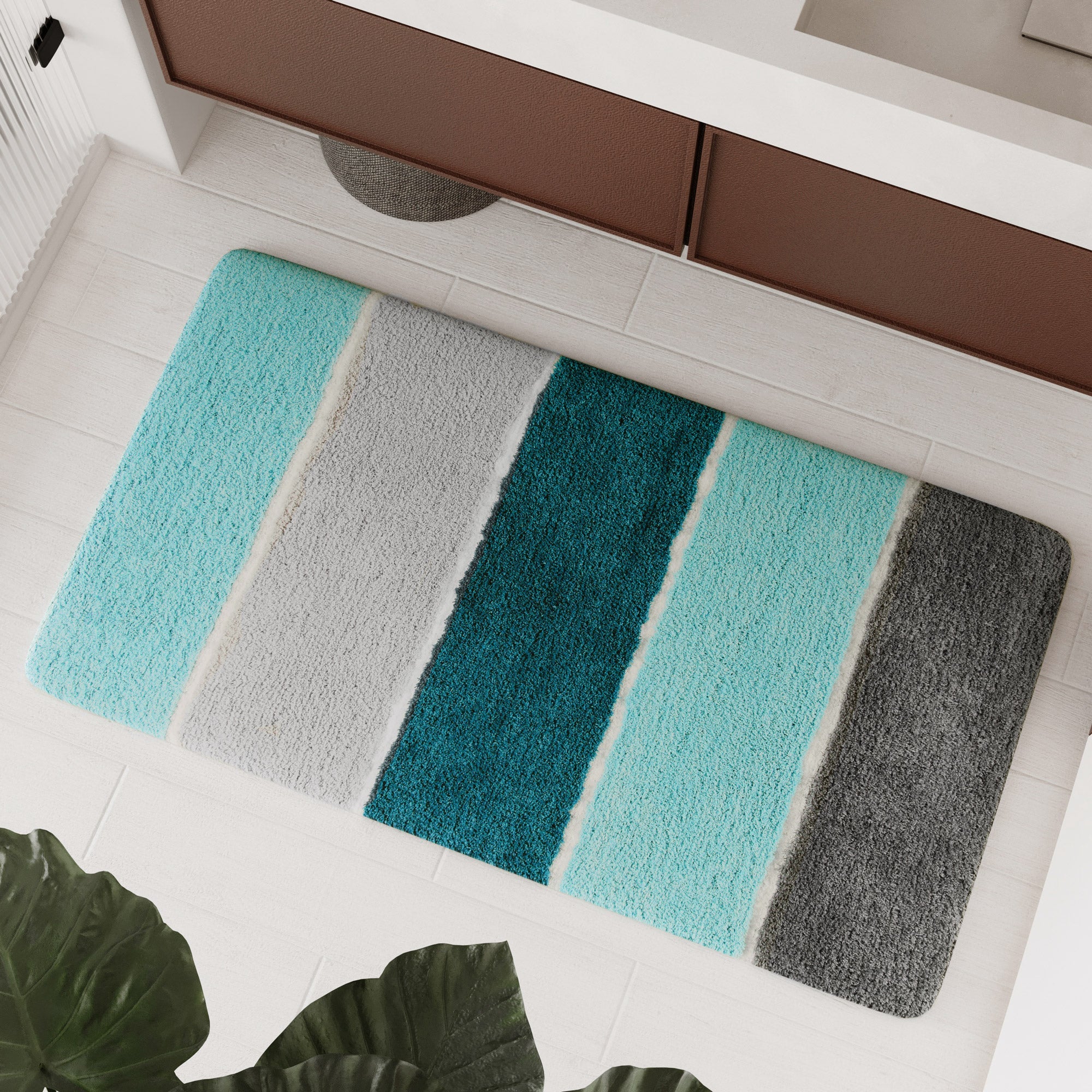 Badteppich Türkis Blau "Rio Marina" Homie Living