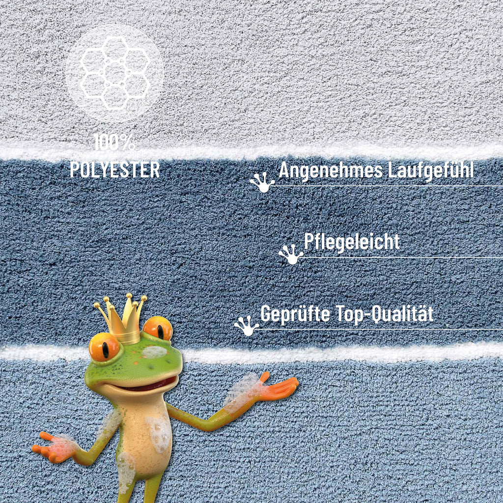 Badteppich Rauch Blau "Rio Marina" Homie Living