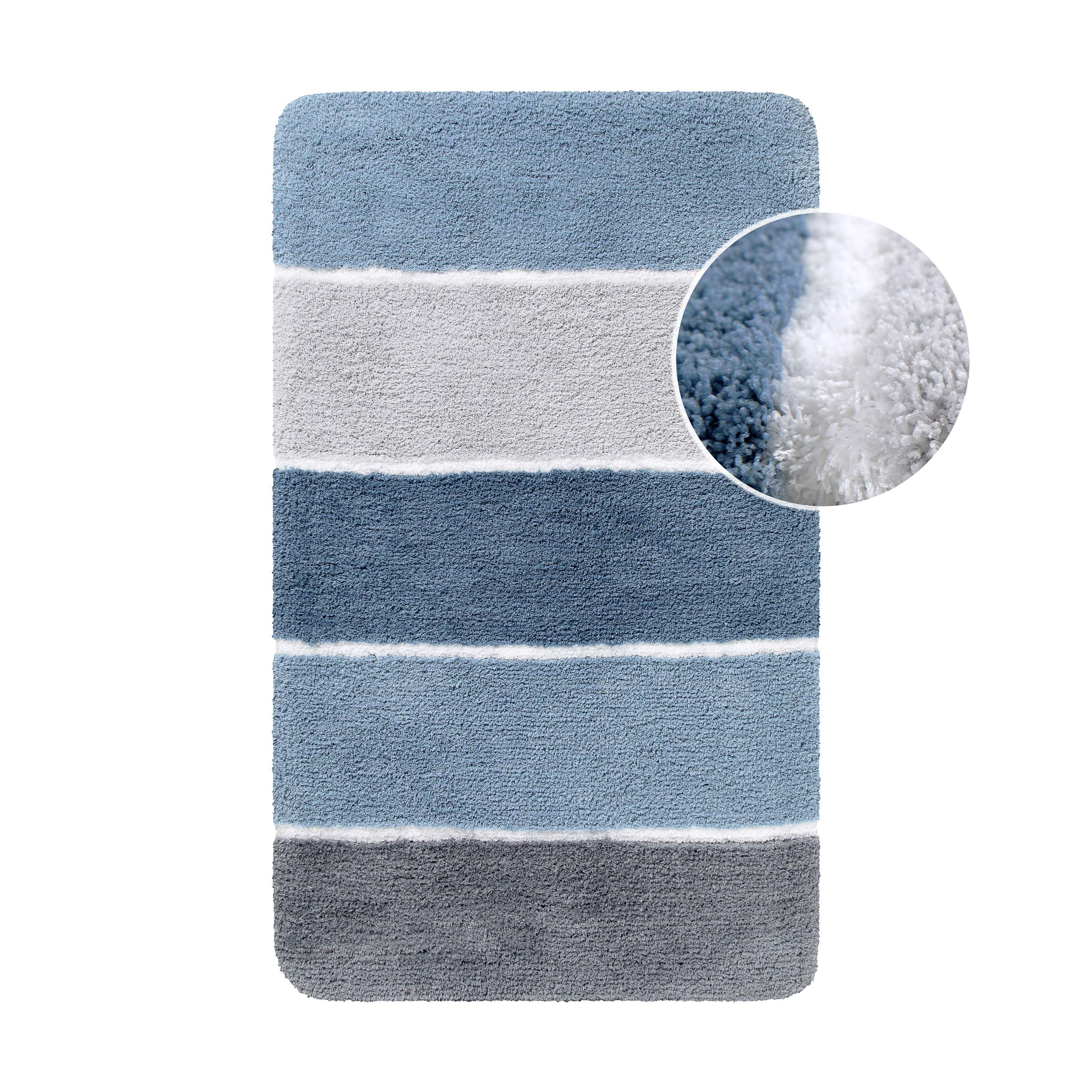 Badteppich Rauch Blau "Rio Marina" Homie Living