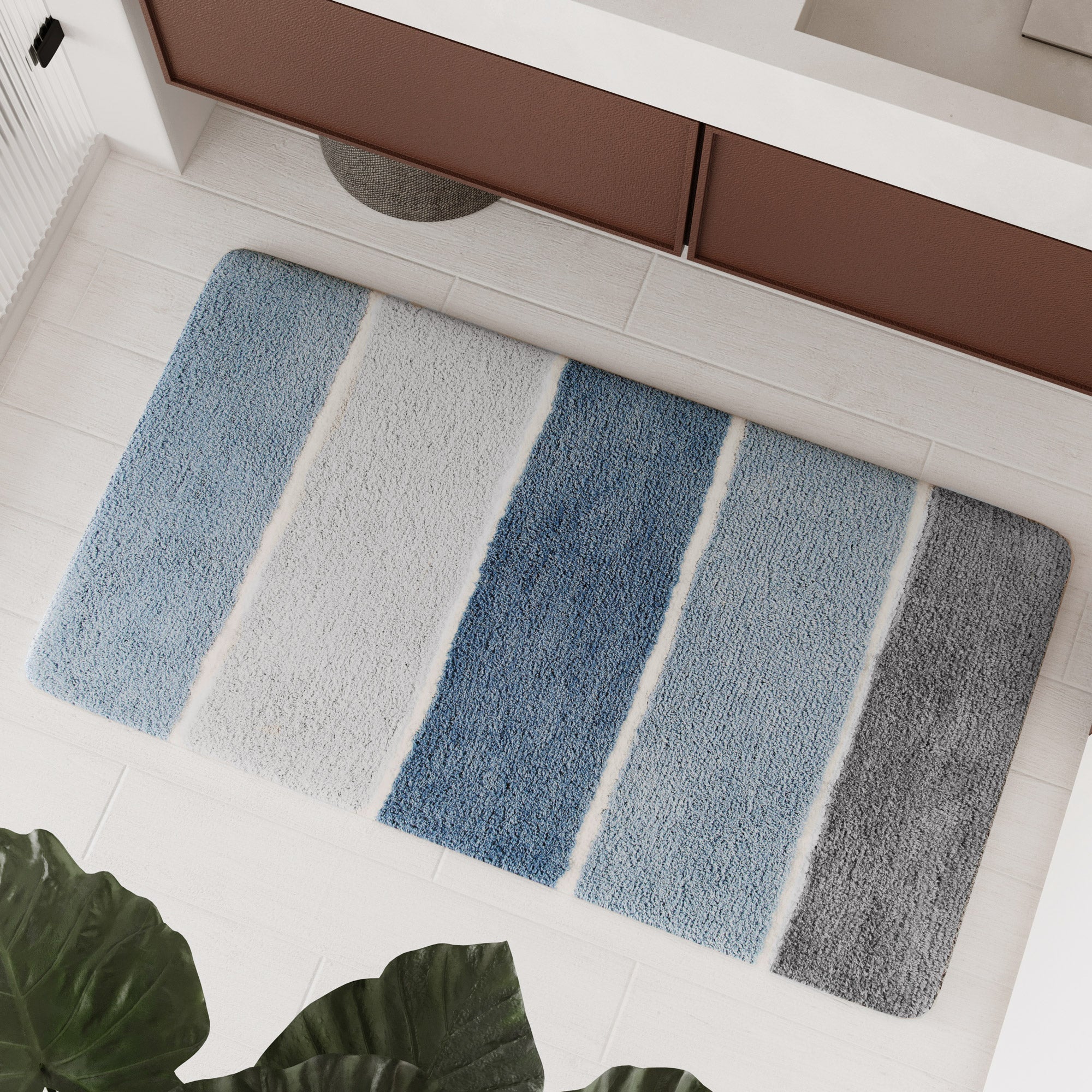 Badteppich Rauch Blau "Rio Marina" Homie Living