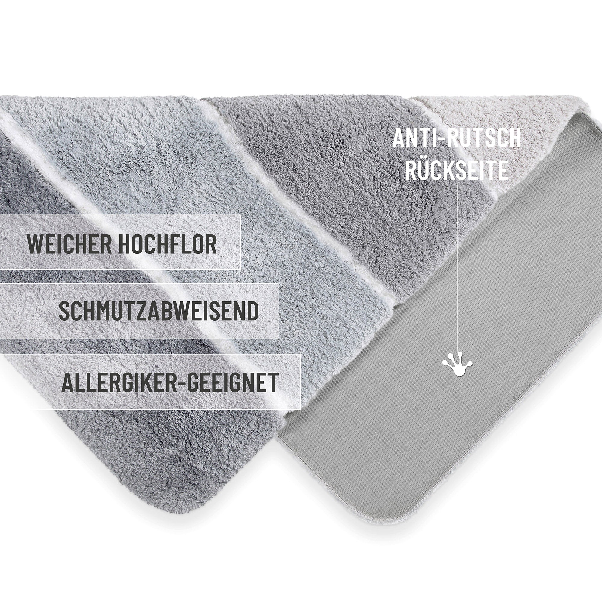 Badteppich Grau Multi "Rio Marina" Homie Living