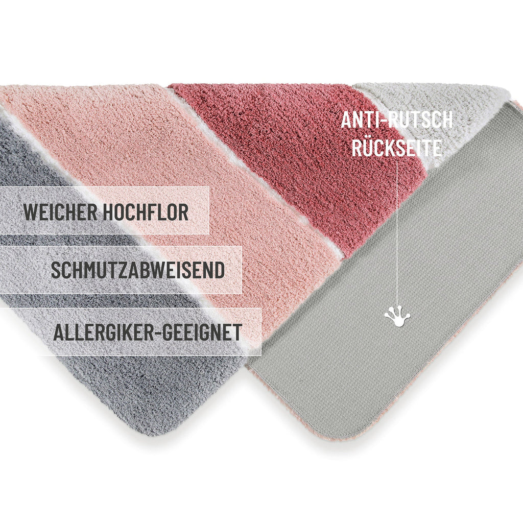Badteppich Puder Rosa "Rio Marina" Homie Living