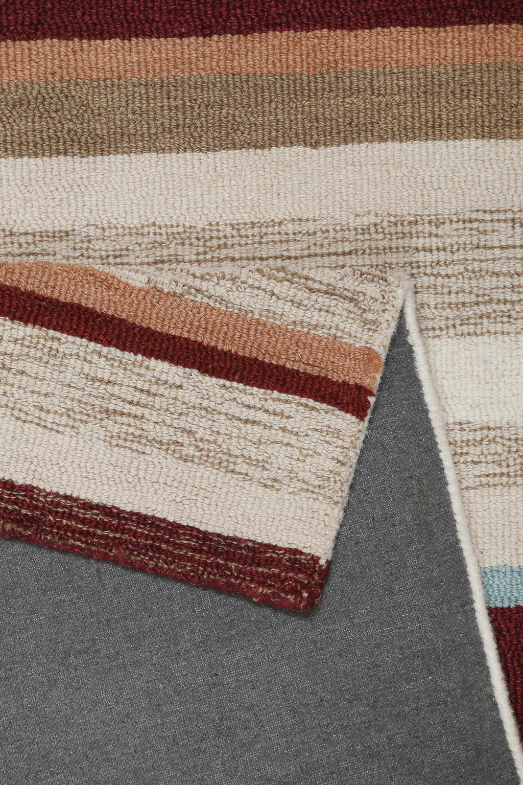 Kurzflorteppich Beige Multi aus Schurwolle "Sally" WECONhome