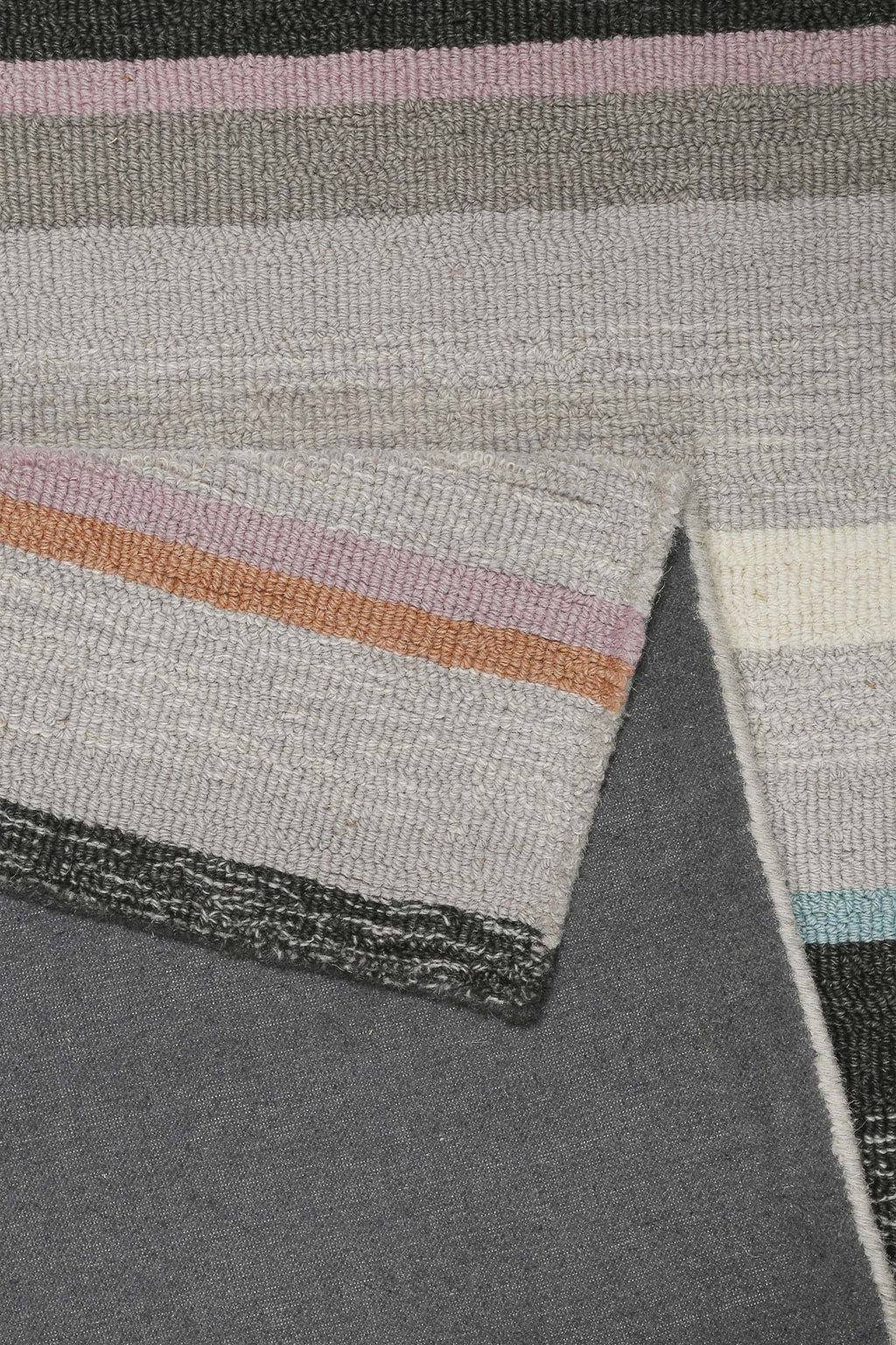 Kurzflorteppich Grau Multi aus Schurwolle "Sally" WECONhome