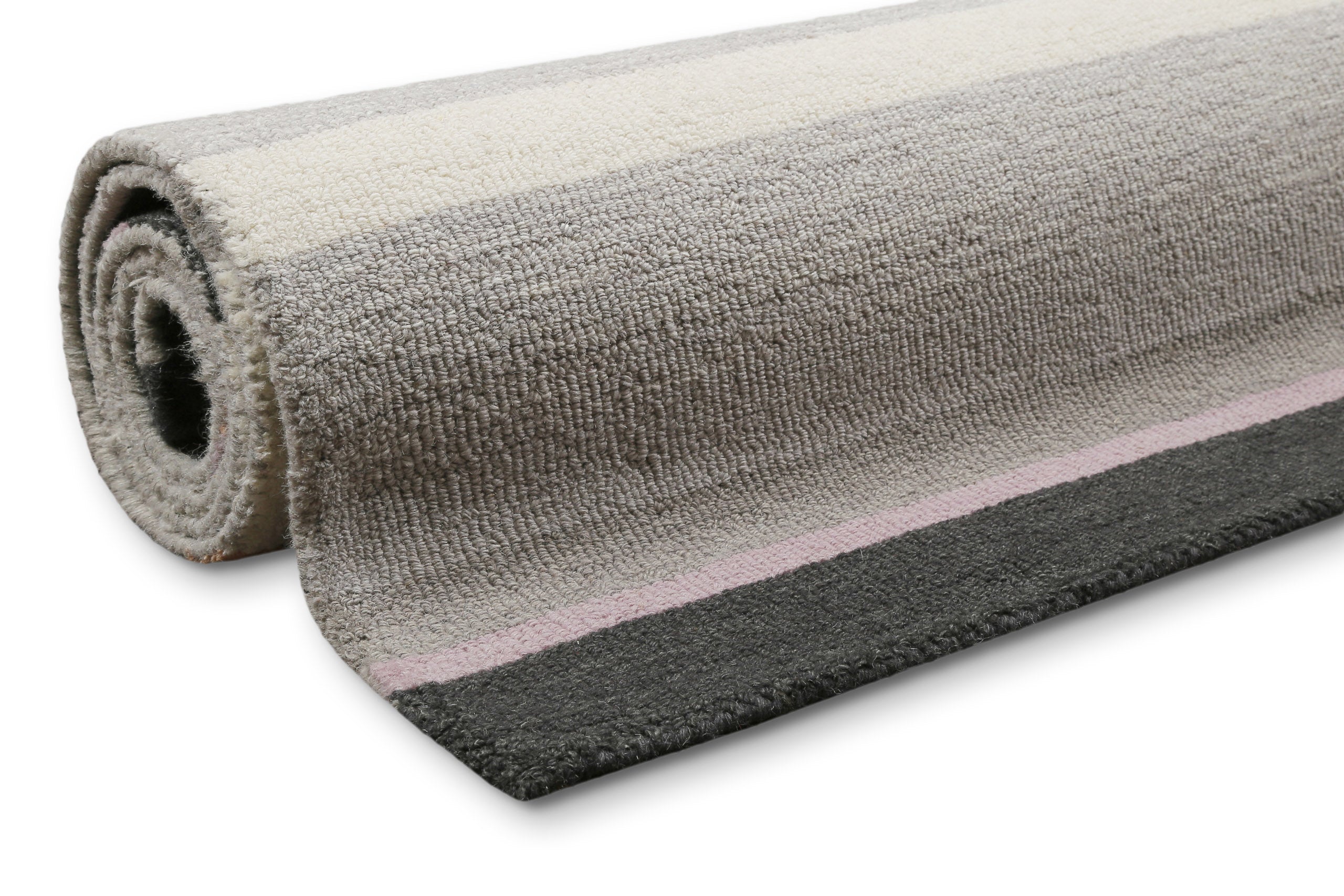 Kurzflorteppich Grau Multi aus Schurwolle "Sally" WECONhome