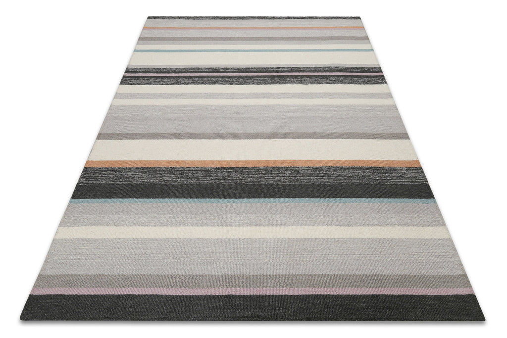 Kurzflorteppich Grau Multi aus Schurwolle "Sally" WECONhome