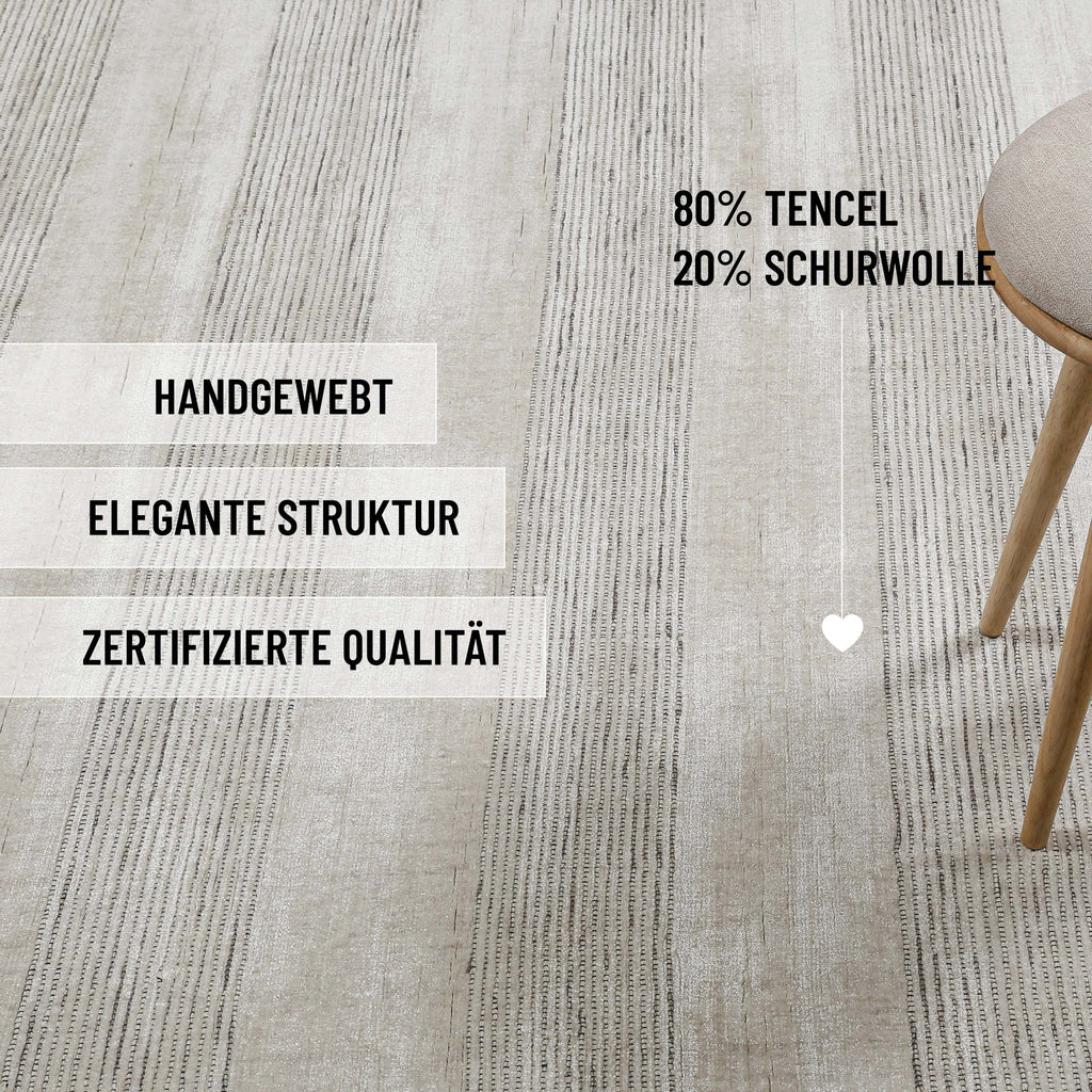 Kurzflor Teppich Perl Weiß "Seattle" WECONhome