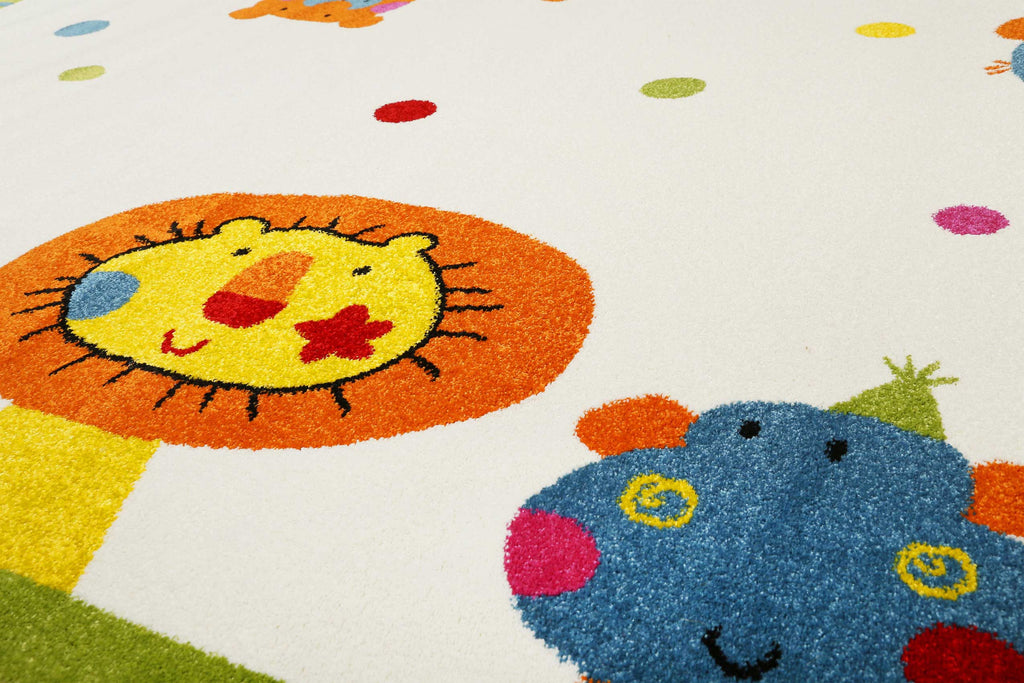 Sigikid Kinderteppich Creme Beige "Animal Festival"