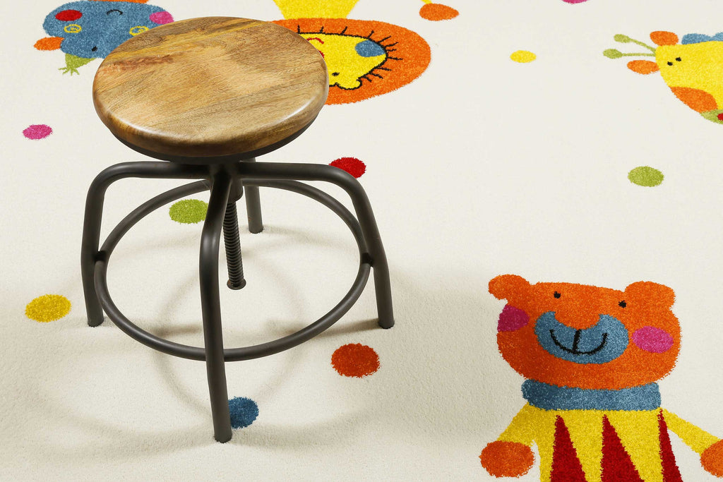 Sigikid Kinderteppich Creme Beige "Animal Festival"