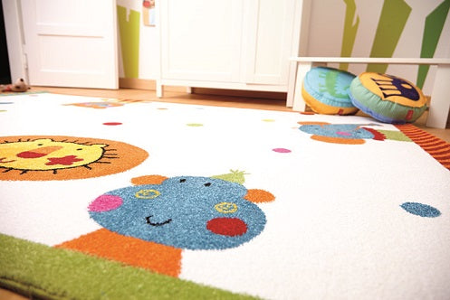 Sigikid Kinderteppich Creme Beige "Animal Festival"
