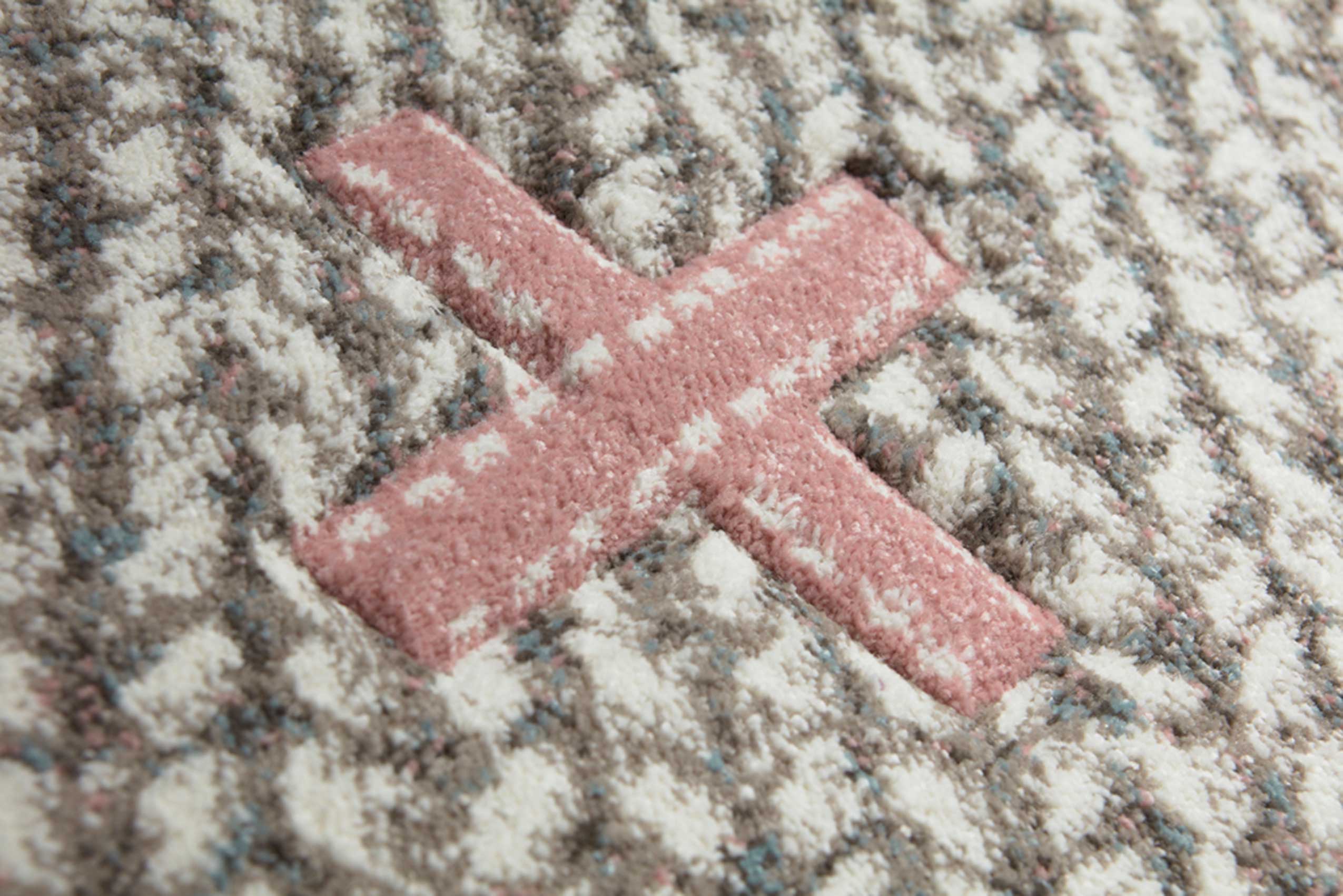 Sigikid Kinderteppich Beige Sand Rosa "Patchwork Sweety"