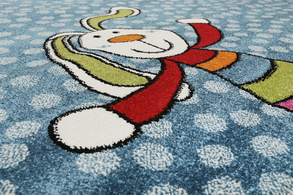 Sigikid Kinderteppich Blau "Rainbow Rabbit"