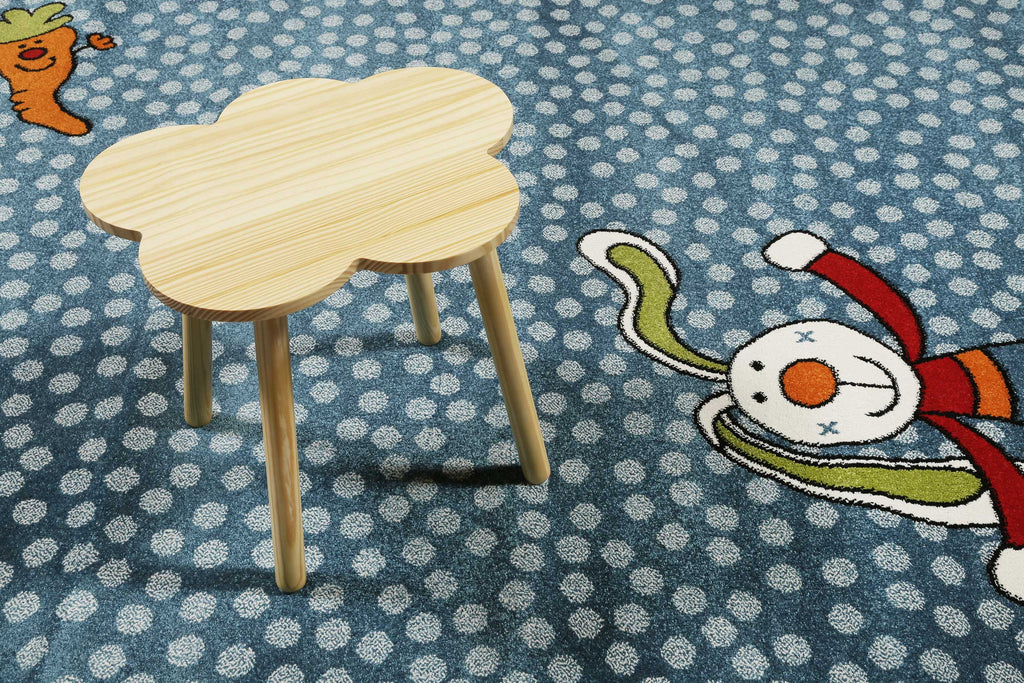 Sigikid Kinderteppich Blau "Rainbow Rabbit"