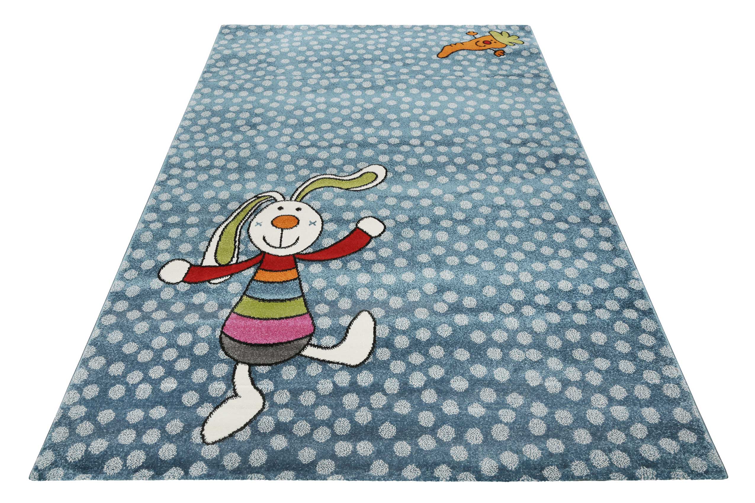 Sigikid Kinderteppich Blau "Rainbow Rabbit"