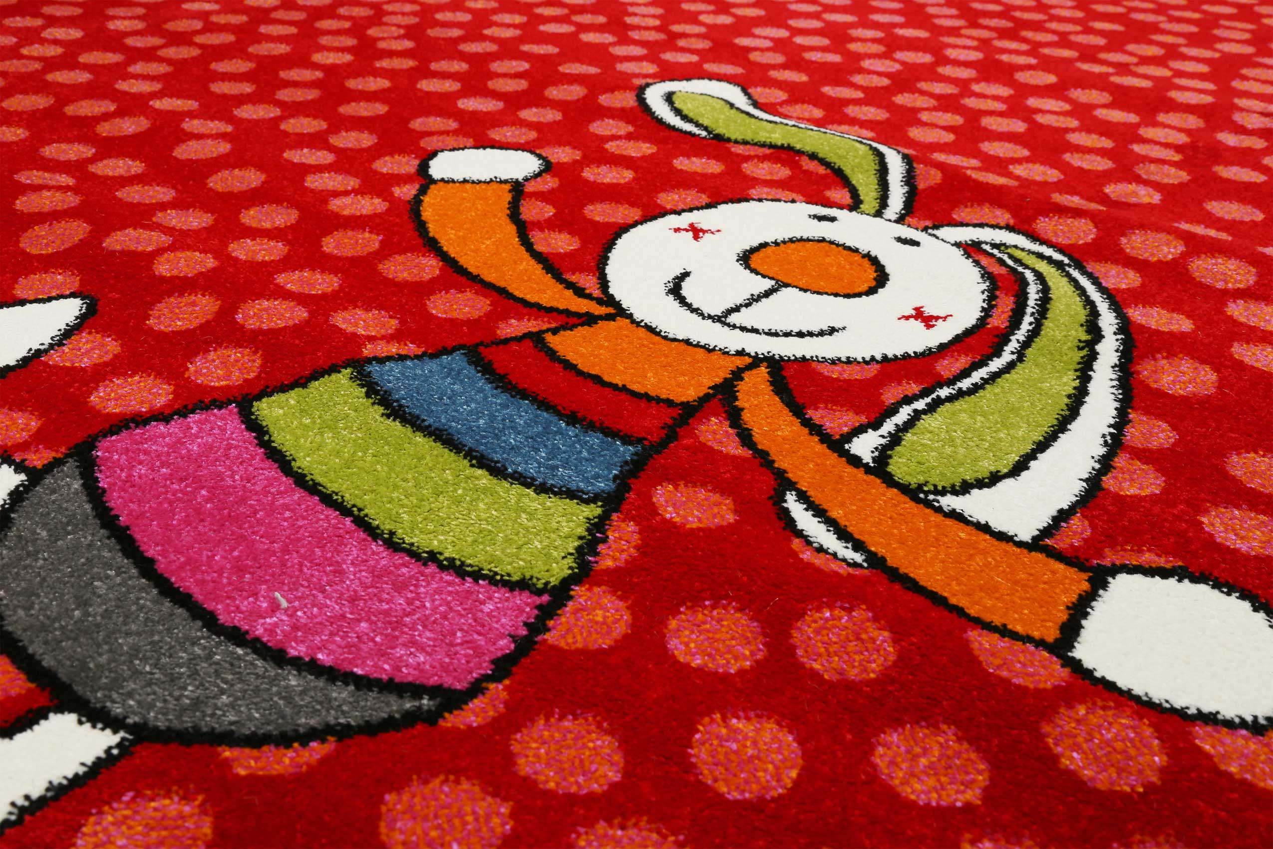 Sigikid Kinderteppich Rot "Rainbow Rabbit"