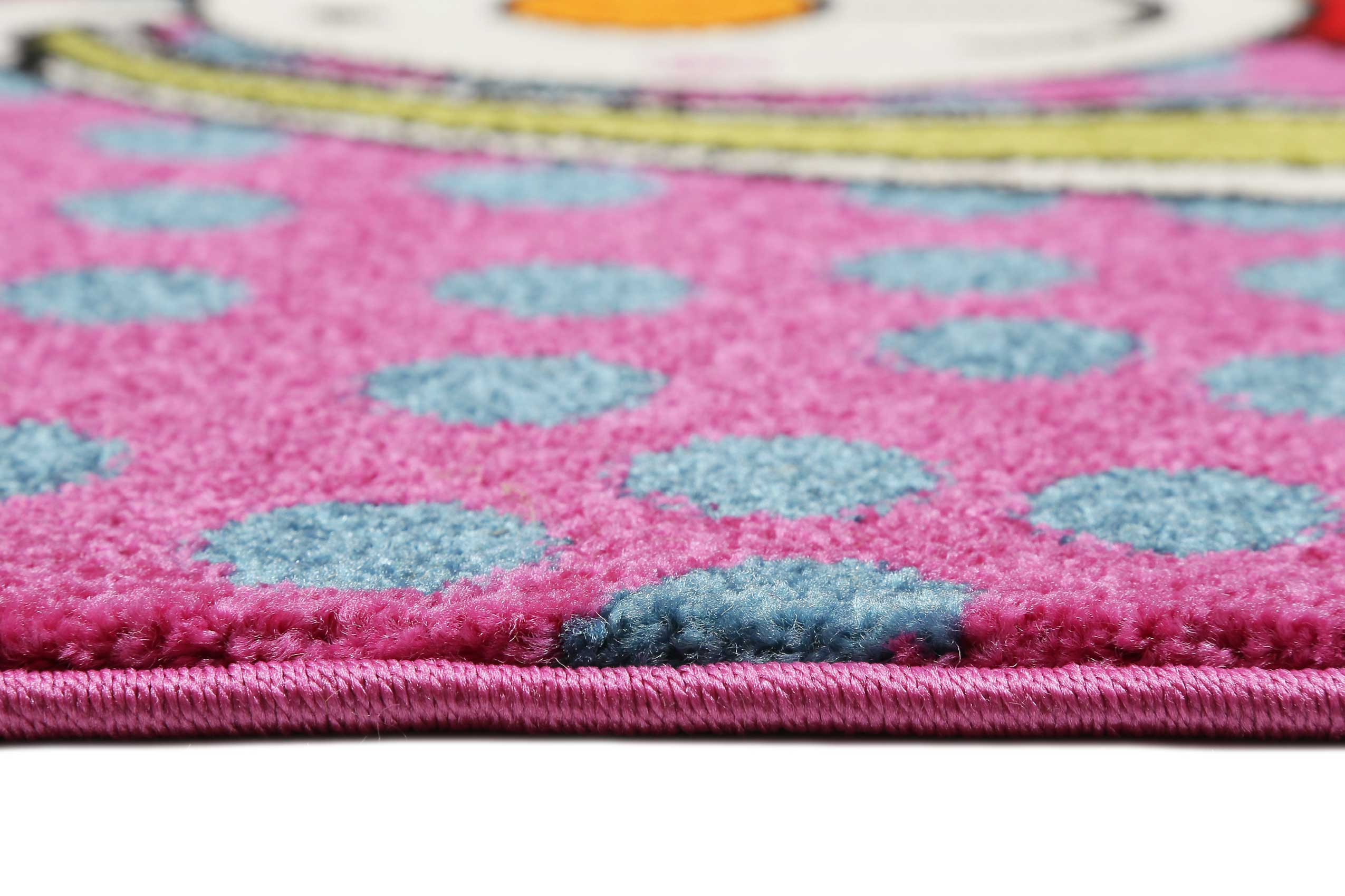Sigikid Kinderteppich Pink Blau "Rainbow Rabbit"