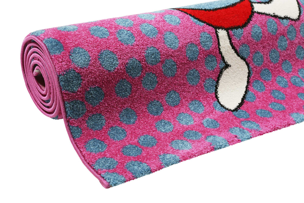 Sigikid Kinderteppich Pink Blau "Rainbow Rabbit"