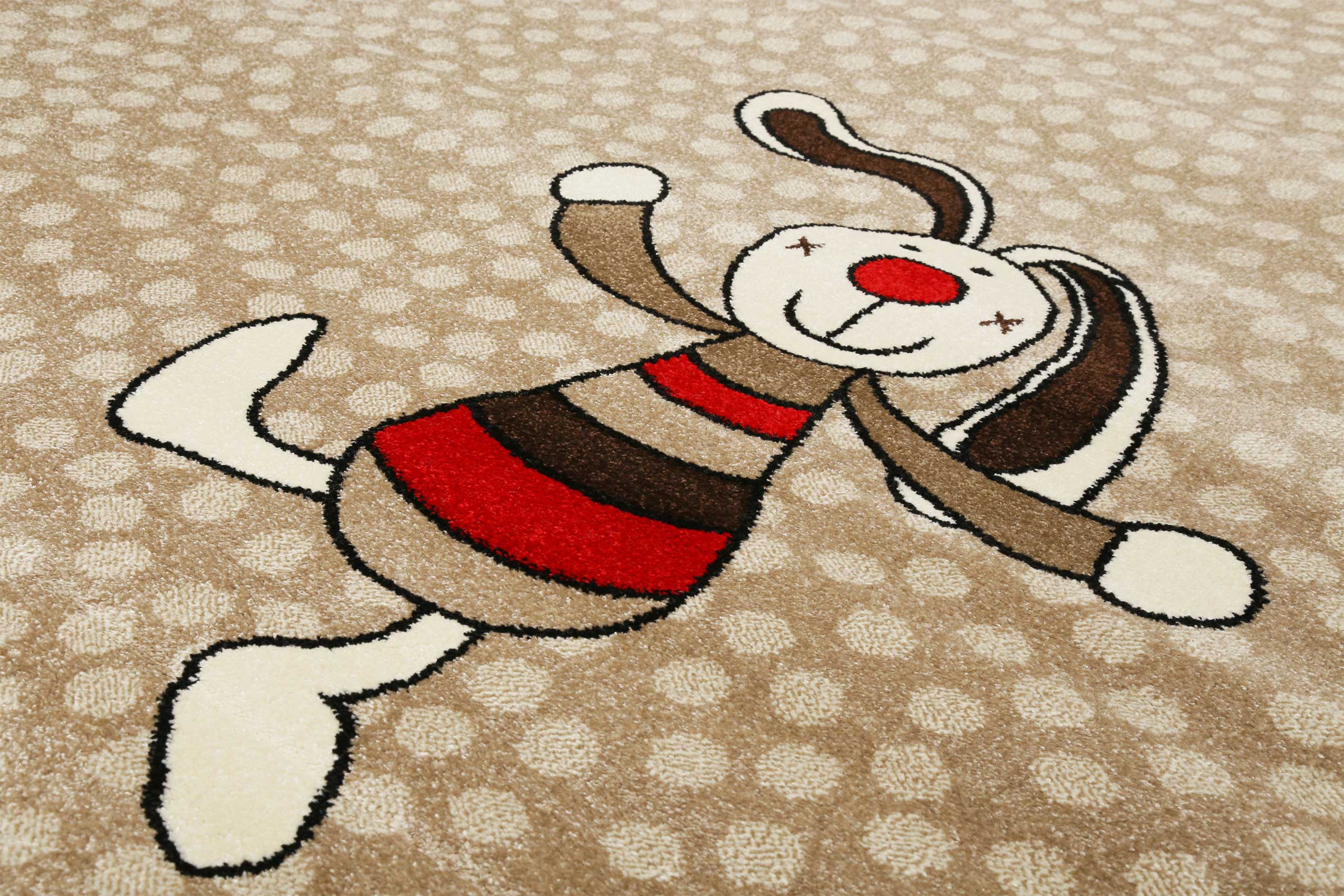 Sigikid Kinderteppich Beige Sand "Rainbow Rabbit"