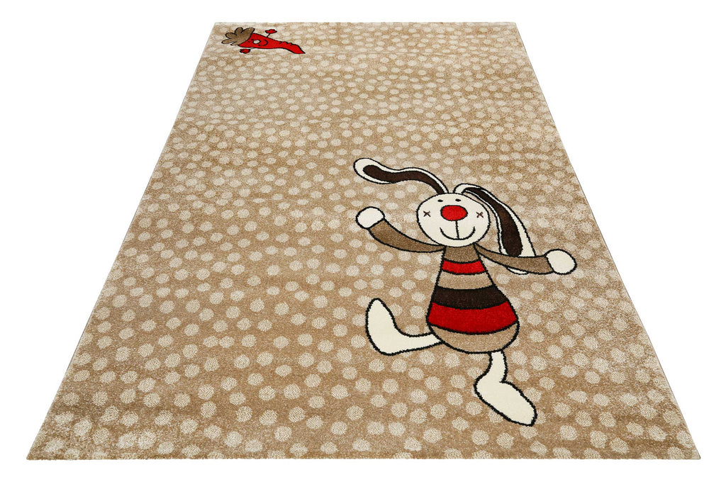 Sigikid Kinderteppich Beige Sand "Rainbow Rabbit"