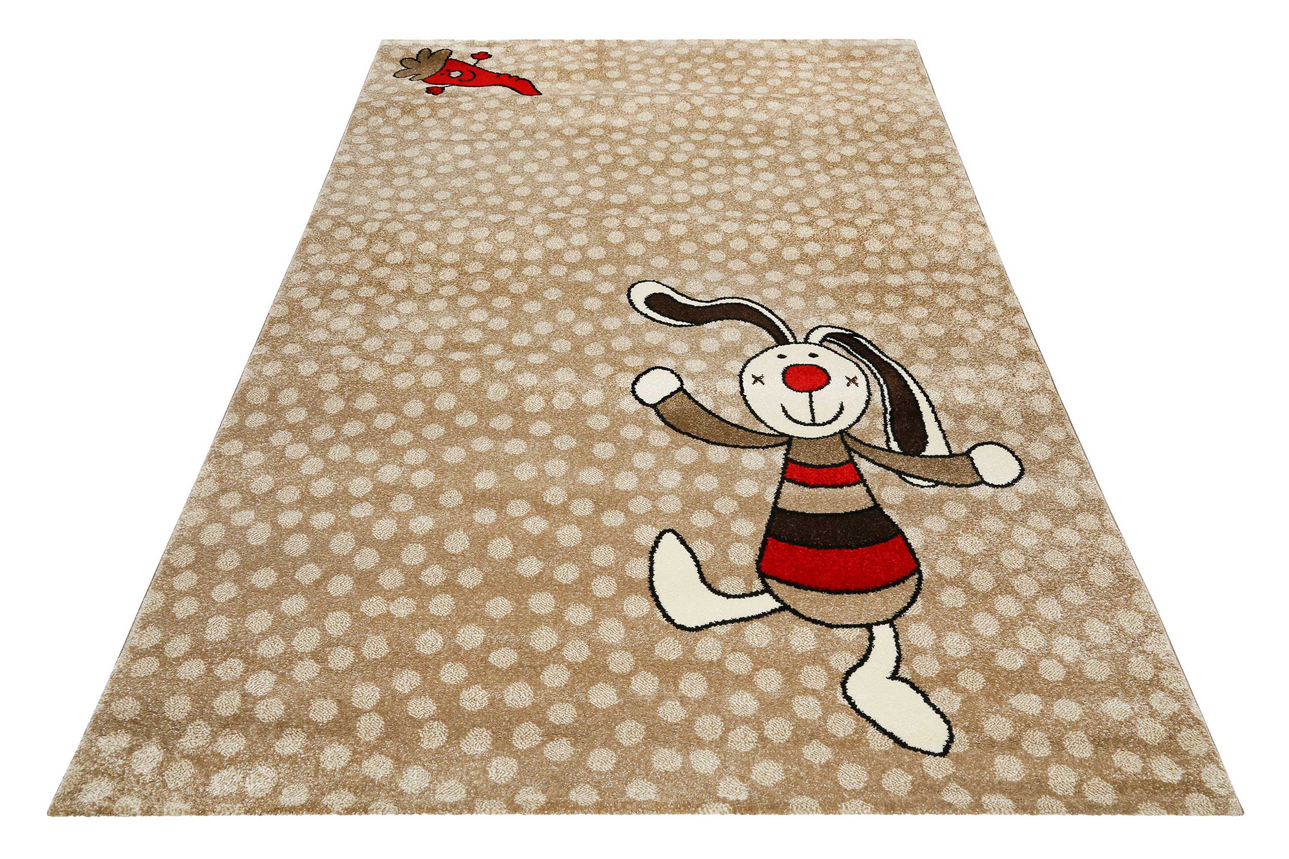 Sigikid Kinderteppich Beige Sand "Rainbow Rabbit"