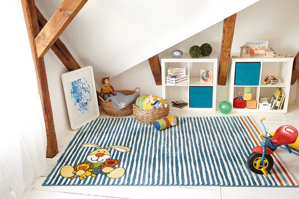 Sigikid Kinderteppich Blau "Semmel Bunny"