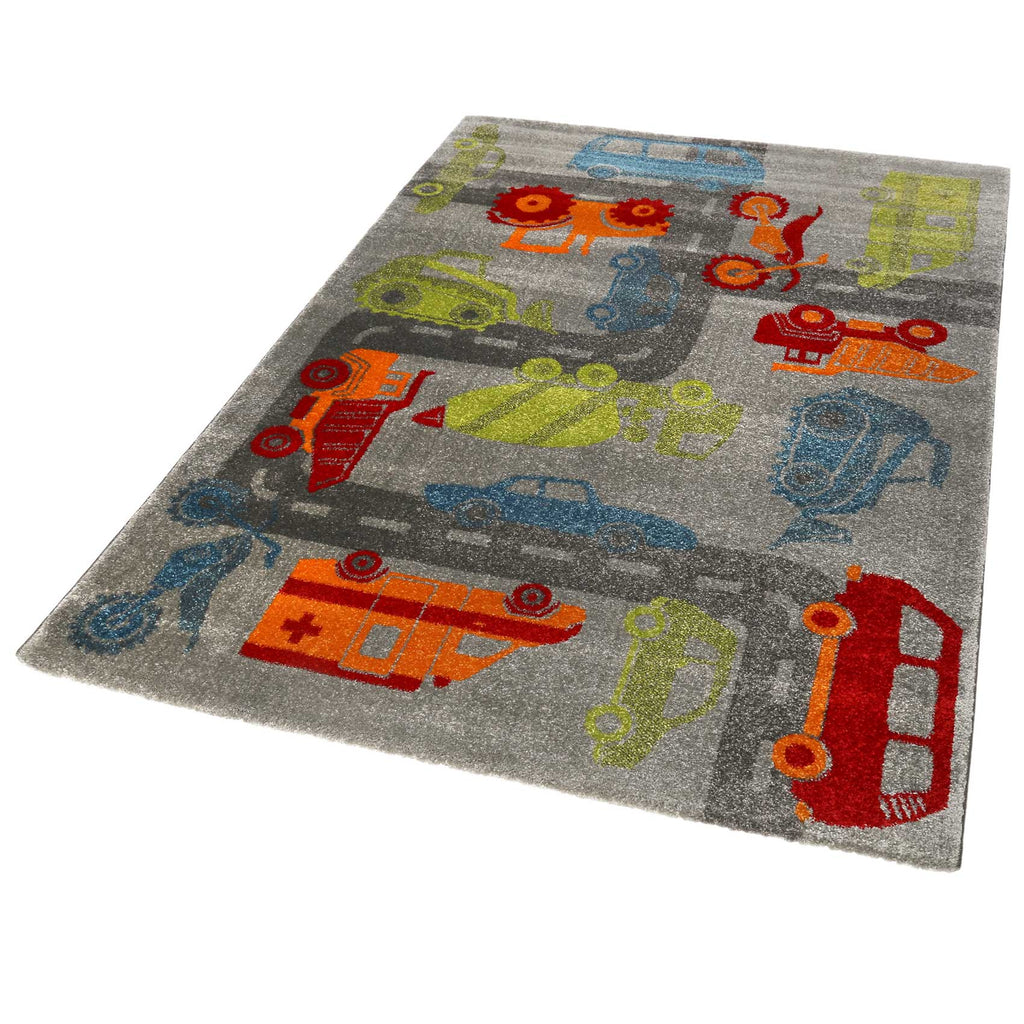 Sigikid Kinderteppich Bunt "Traffic"