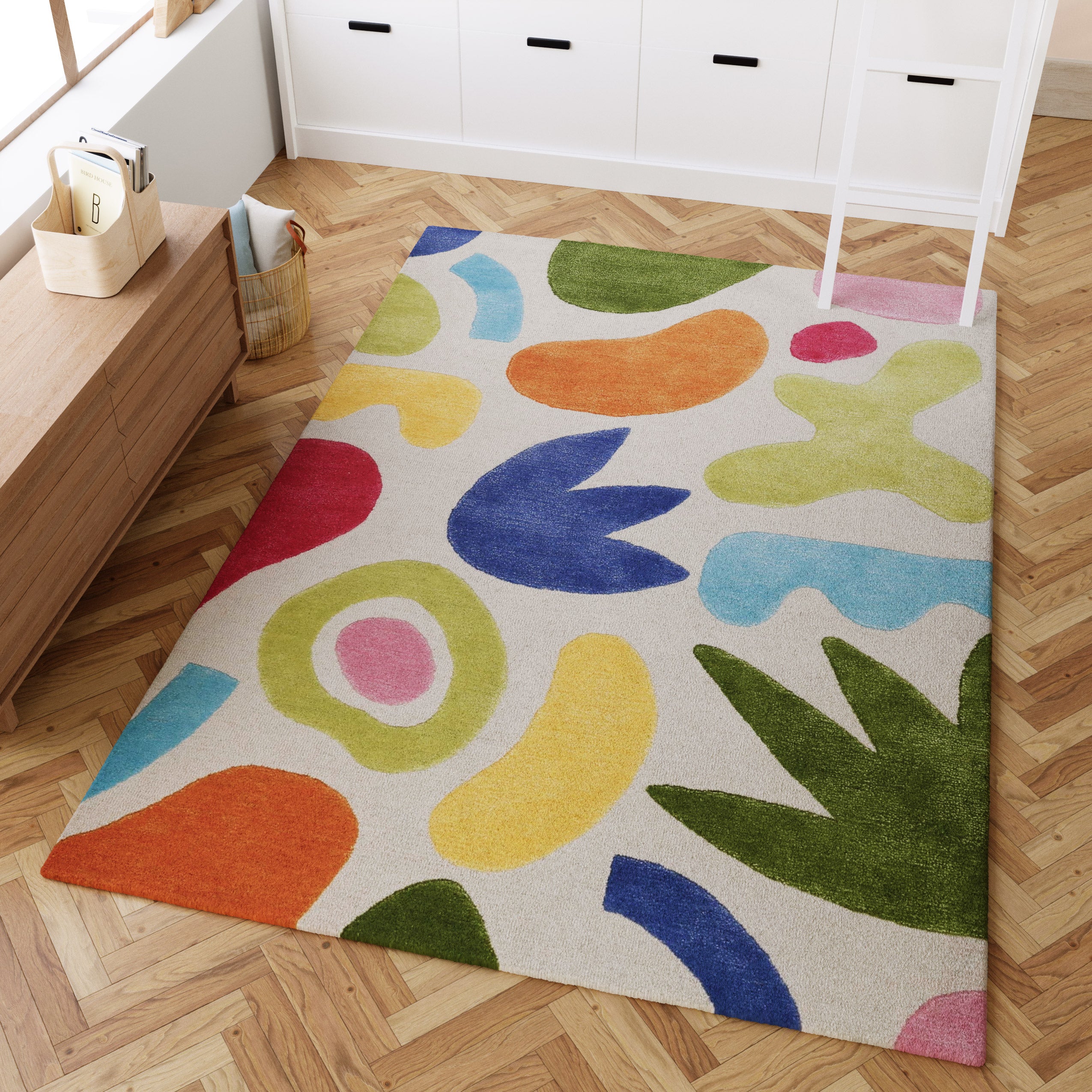 Kinderteppich Creme Bunt "Kimi" Smart Kids