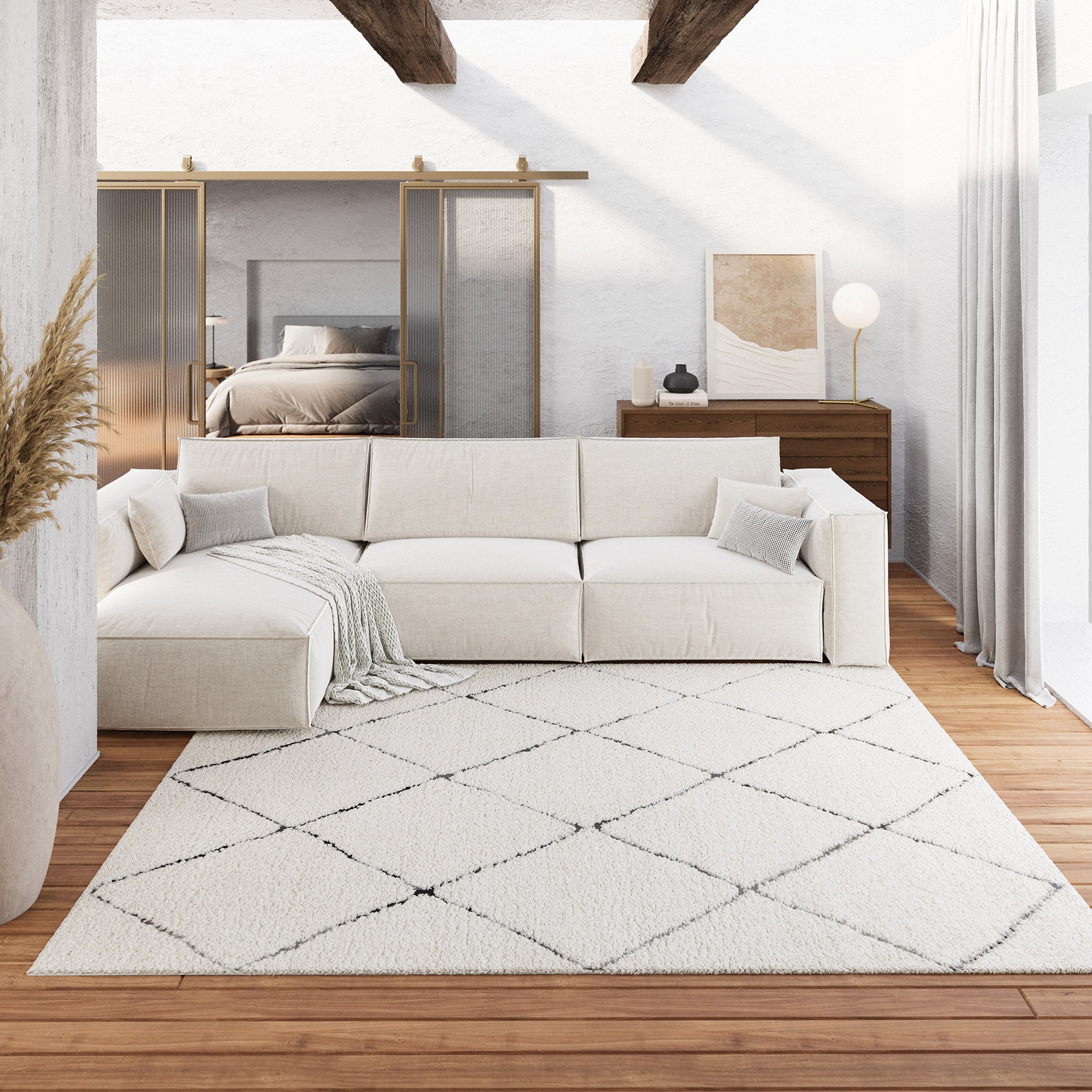 Teppich Creme Beige im Berber Style "Studio two" WECONhome