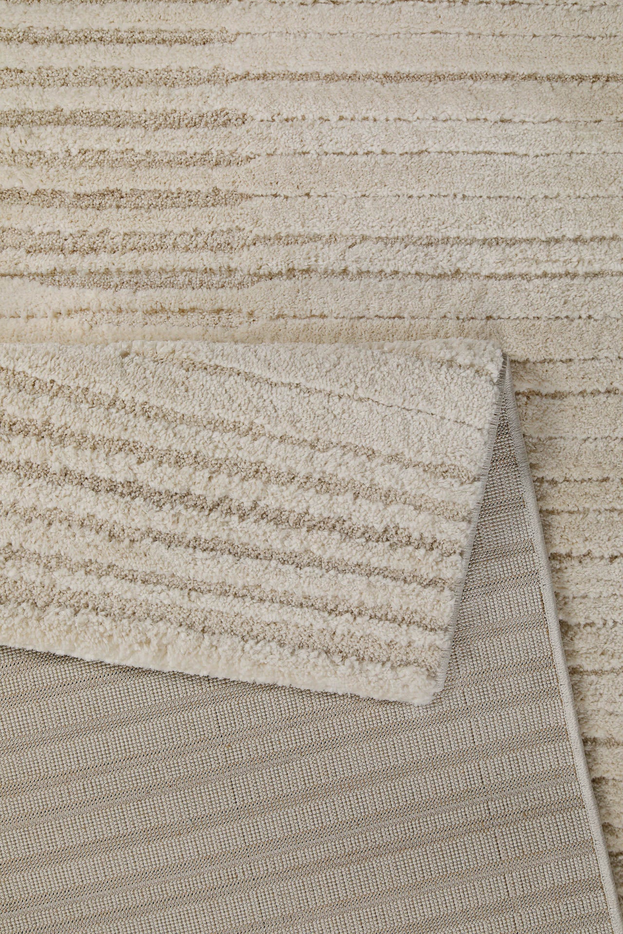 Kurzflor Teppich Creme Beige "Sven" WECONhome