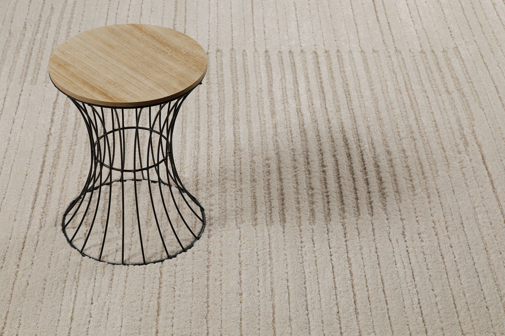 Kurzflor Teppich Creme Beige "Sven" WECONhome