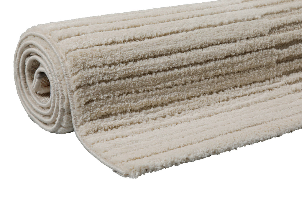 Kurzflor Teppich Creme Beige "Sven" WECONhome