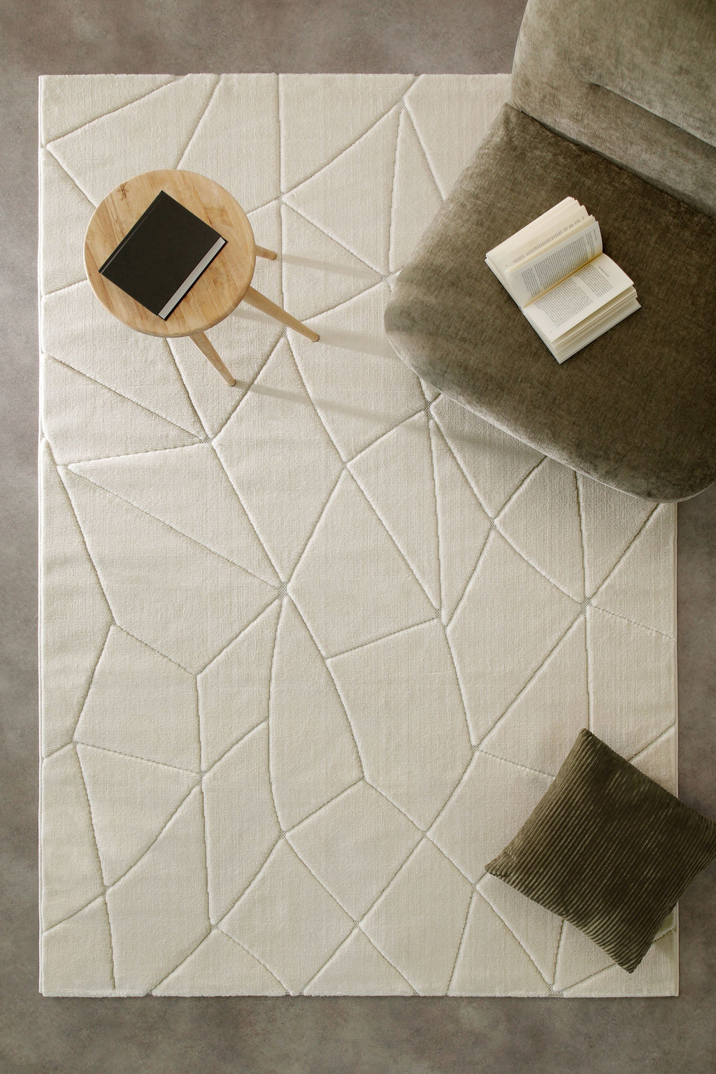 Kurzflorteppich Creme Weiß "Unplugged" WECONhome