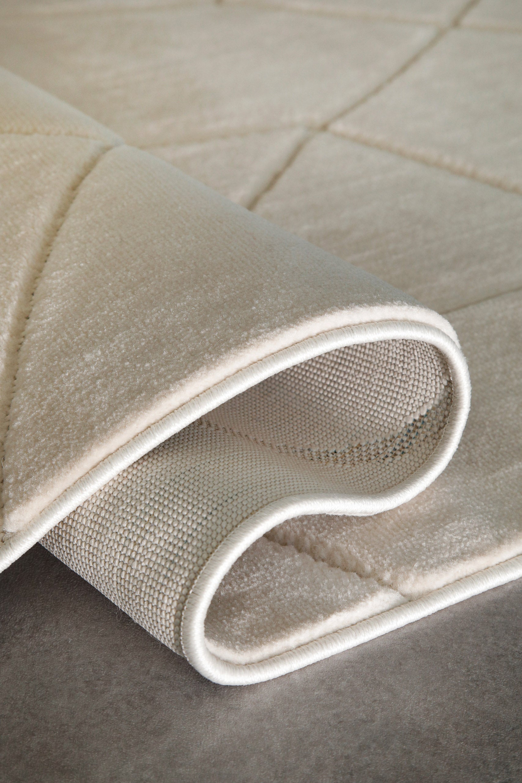 Kurzflorteppich Sand Beige "Unplugged" WECONhome