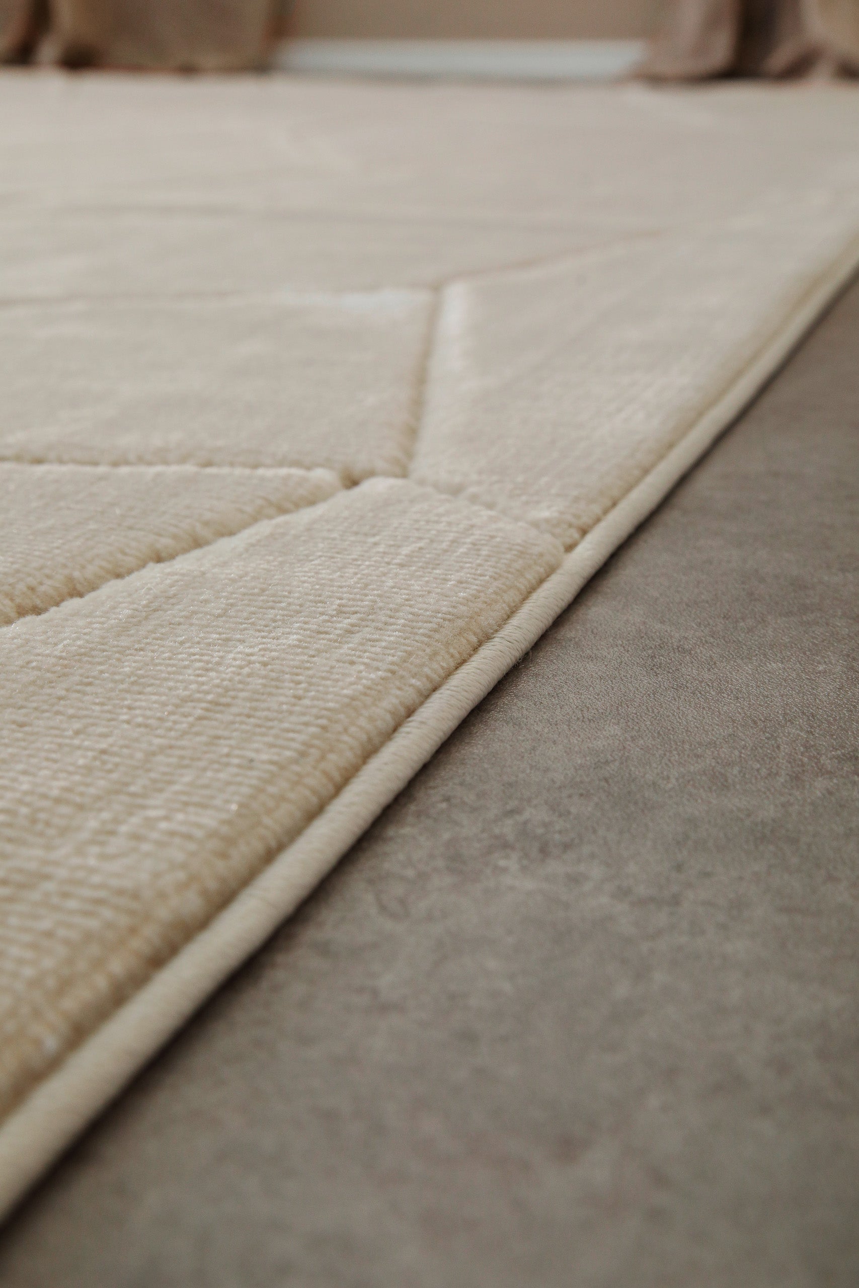 Kurzflorteppich Sand Beige "Unplugged" WECONhome