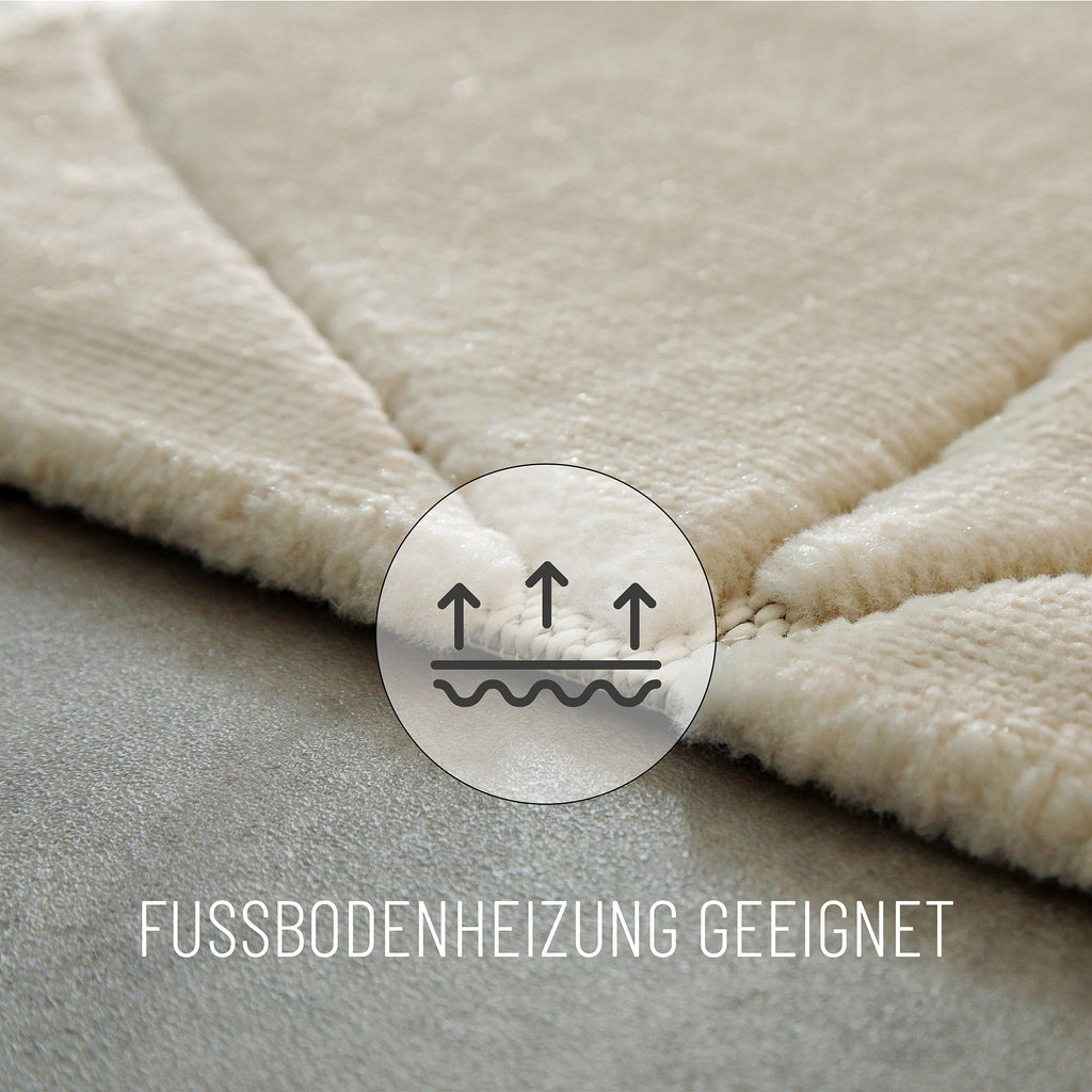 Kurzflorteppich Sand Beige "Unplugged" WECONhome