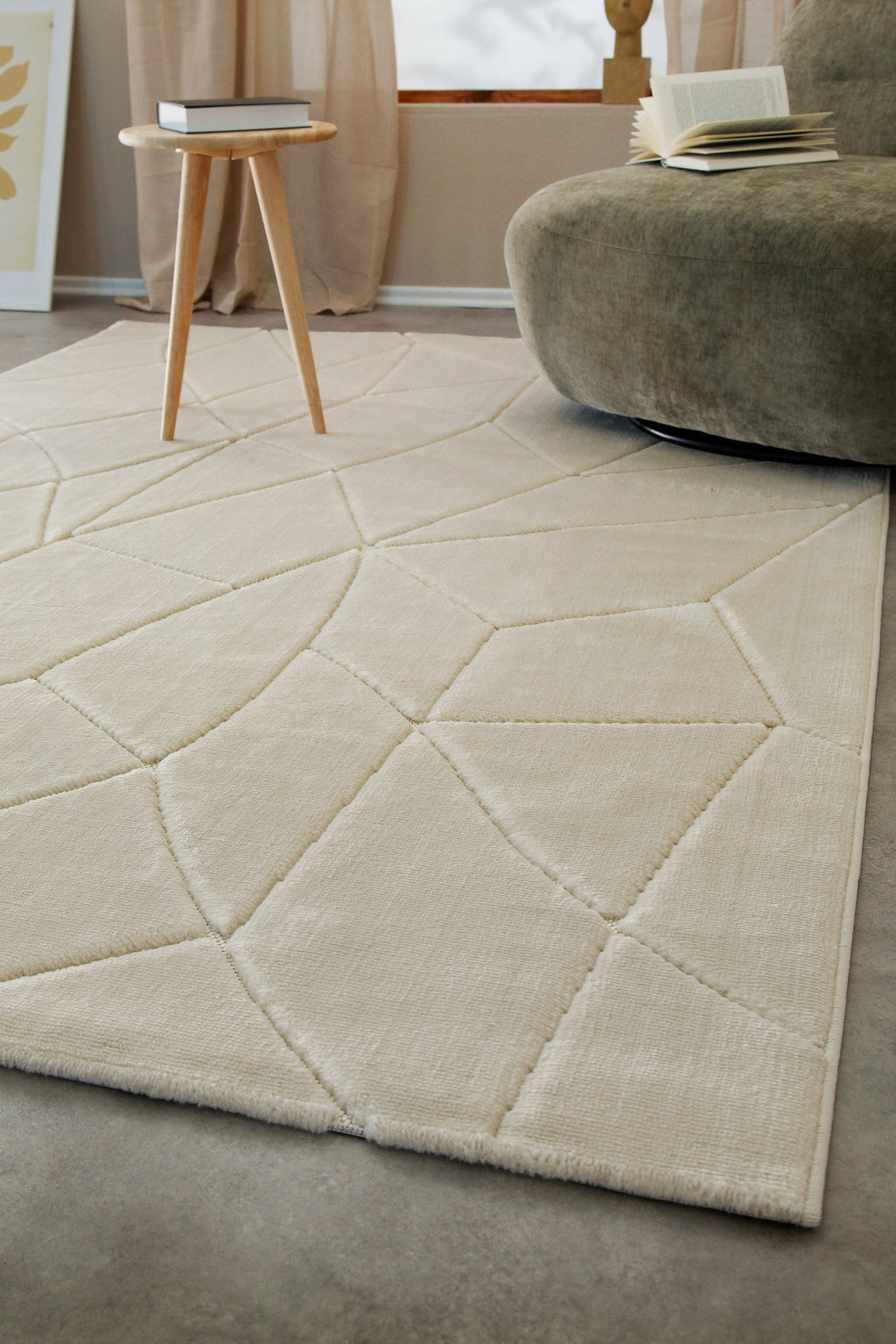 Kurzflorteppich Sand Beige "Unplugged" WECONhome