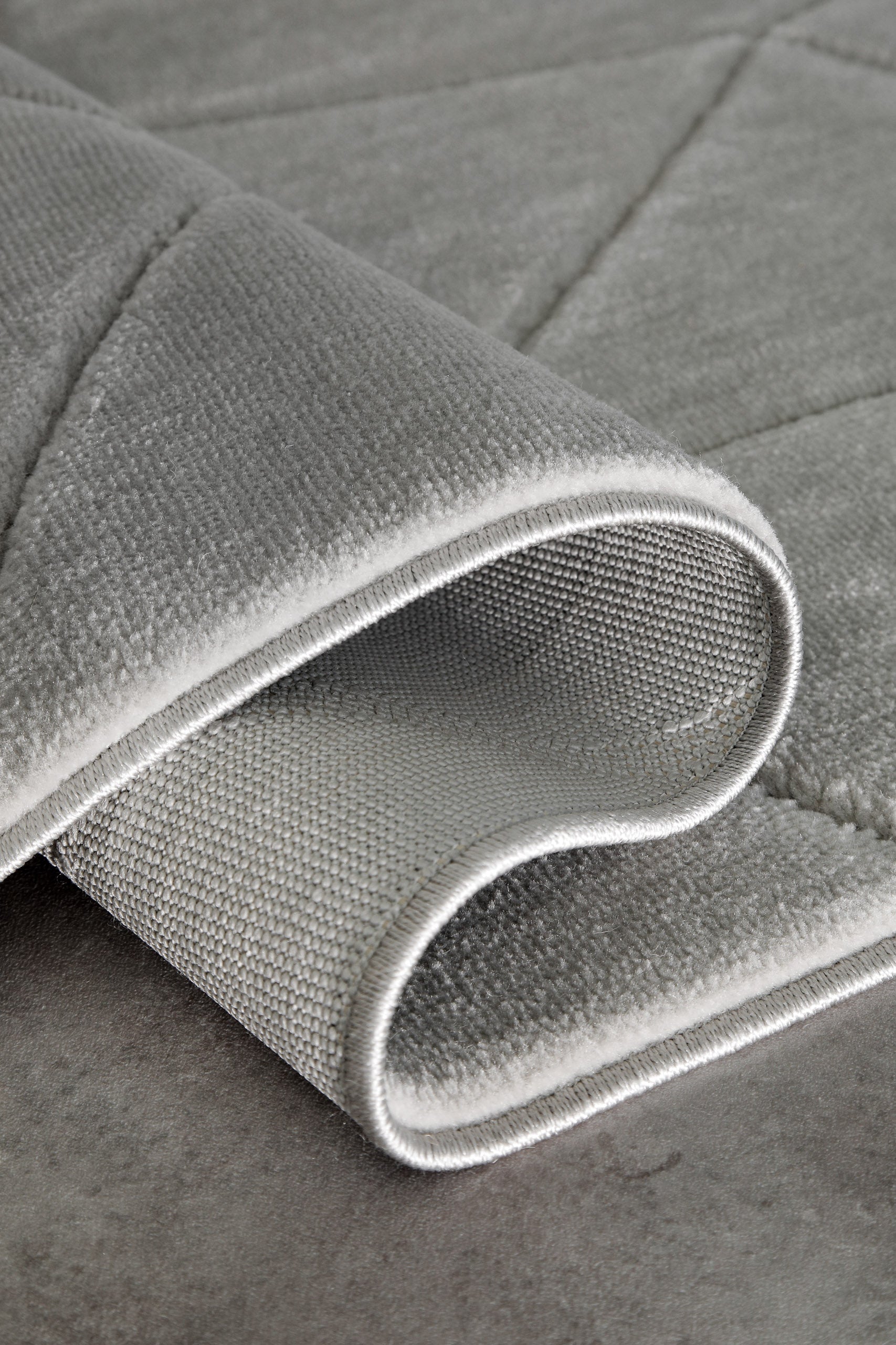 Kurzflorteppich Grau "Unplugged" WECONhome