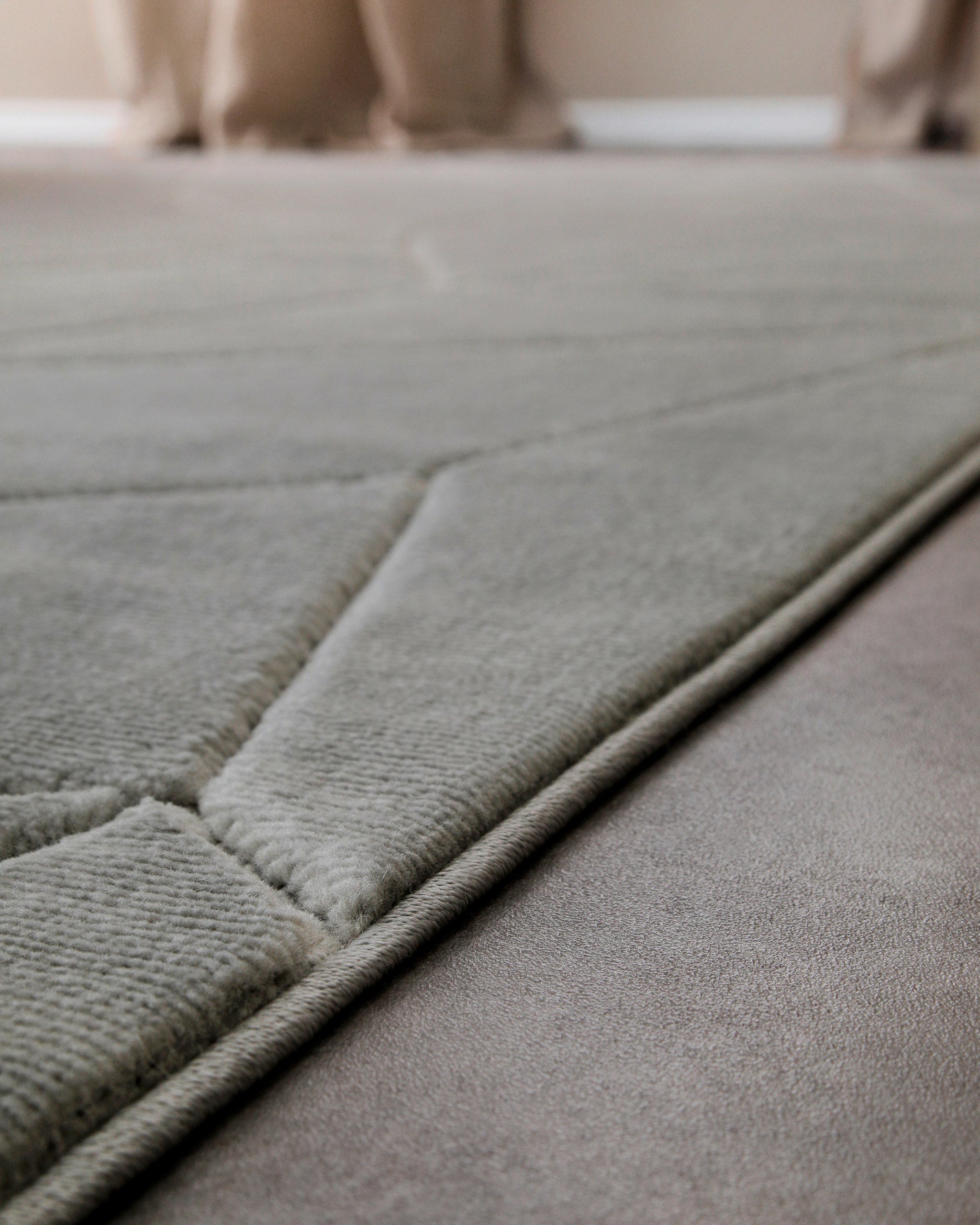Kurzflorteppich Grau "Unplugged" WECONhome
