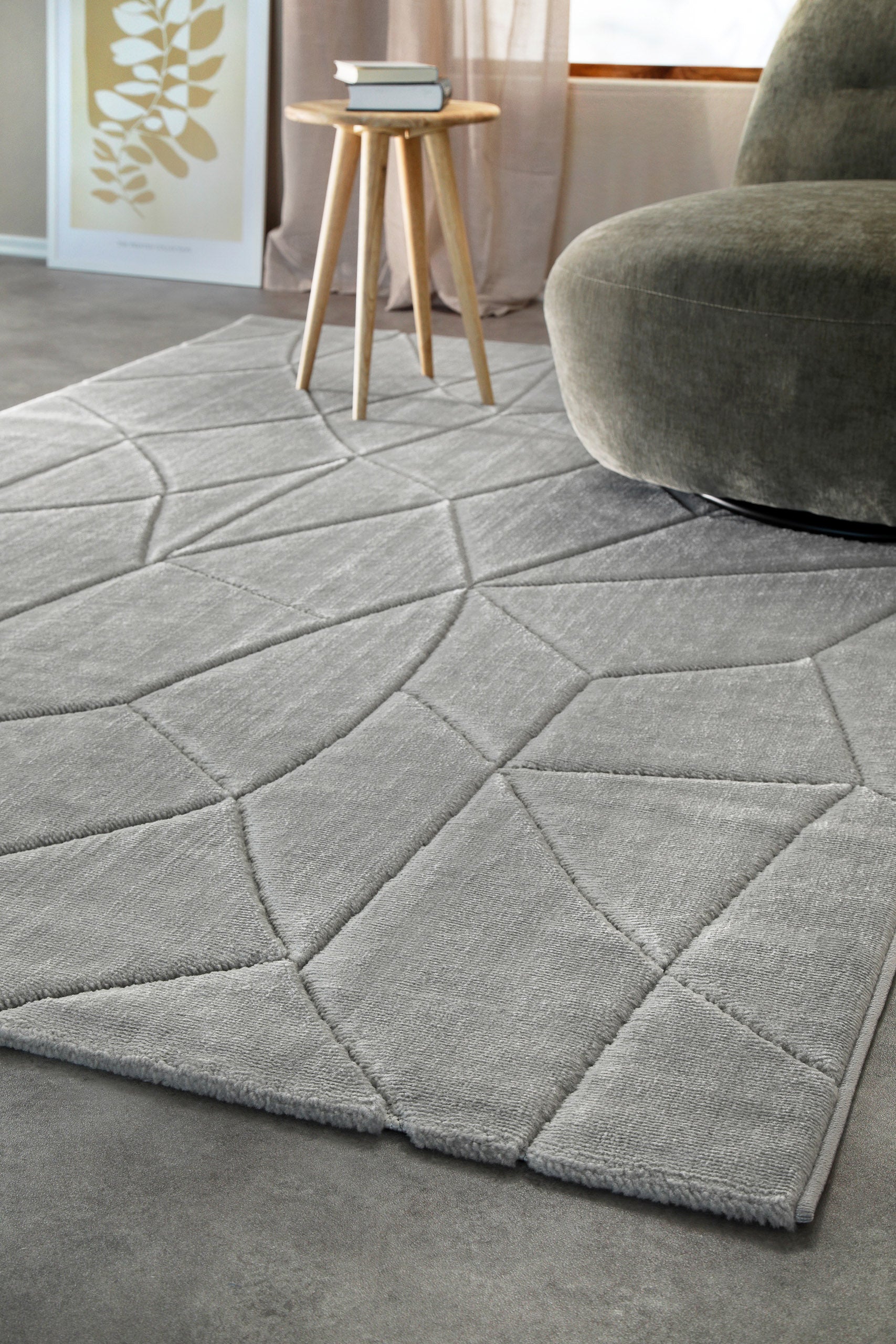 Kurzflorteppich Grau "Unplugged" WECONhome